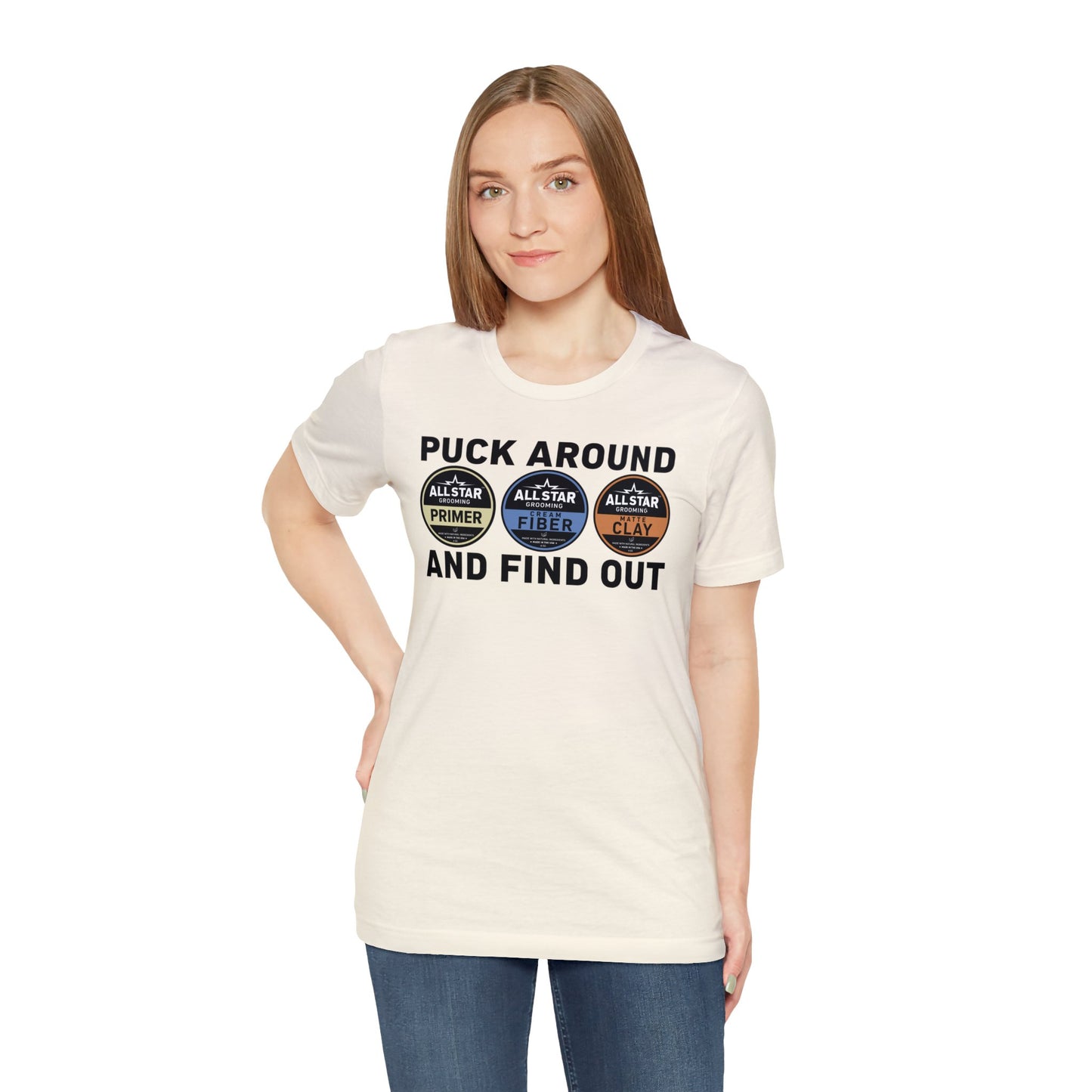 ASG Unisex Jersey Puck Around and Find Out Short Sleeve Tee