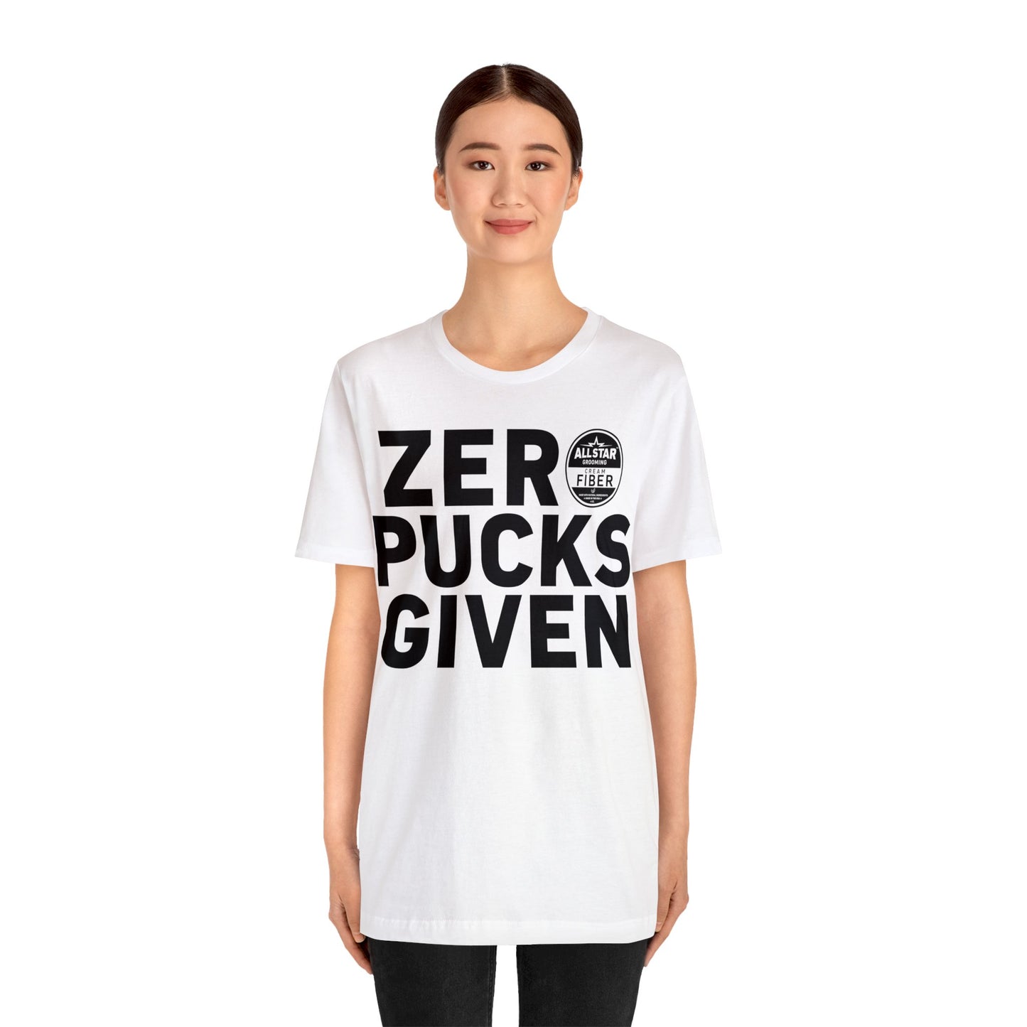 ASG Unisex ZERO PUCKS GIVEN Short Sleeve Tee