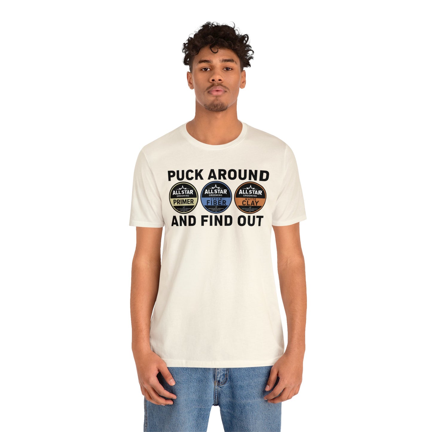 ASG Unisex Jersey Puck Around and Find Out Short Sleeve Tee