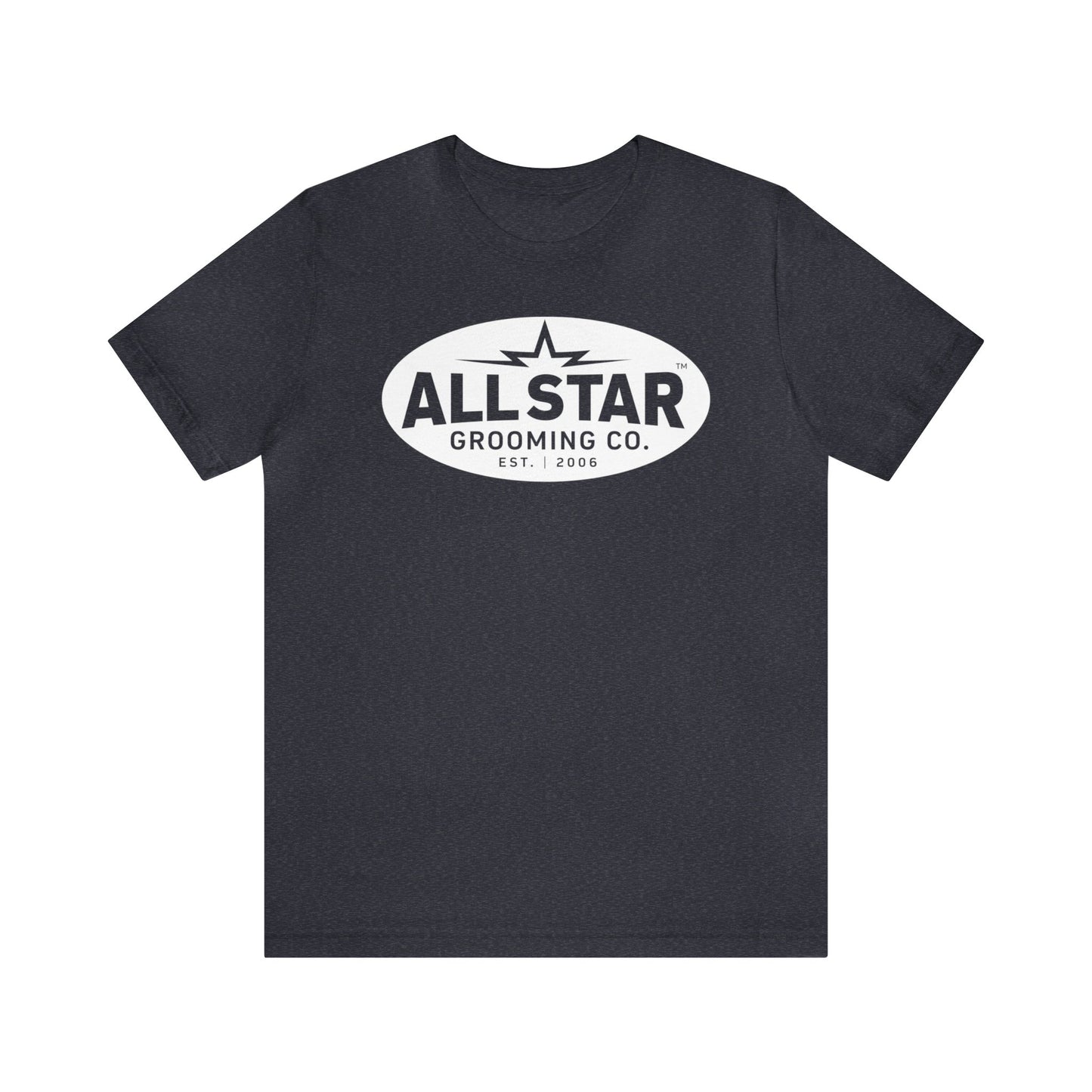 ASG Unisex Jersey Vintage White Oval Short Sleeve Tee