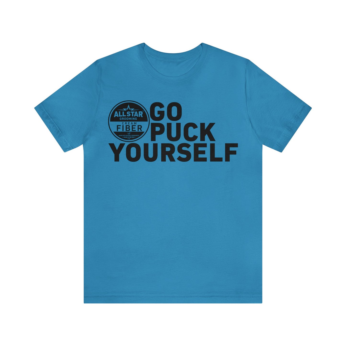 ASG Unisex GO PUCK YOURSELF Short Sleeve Tee