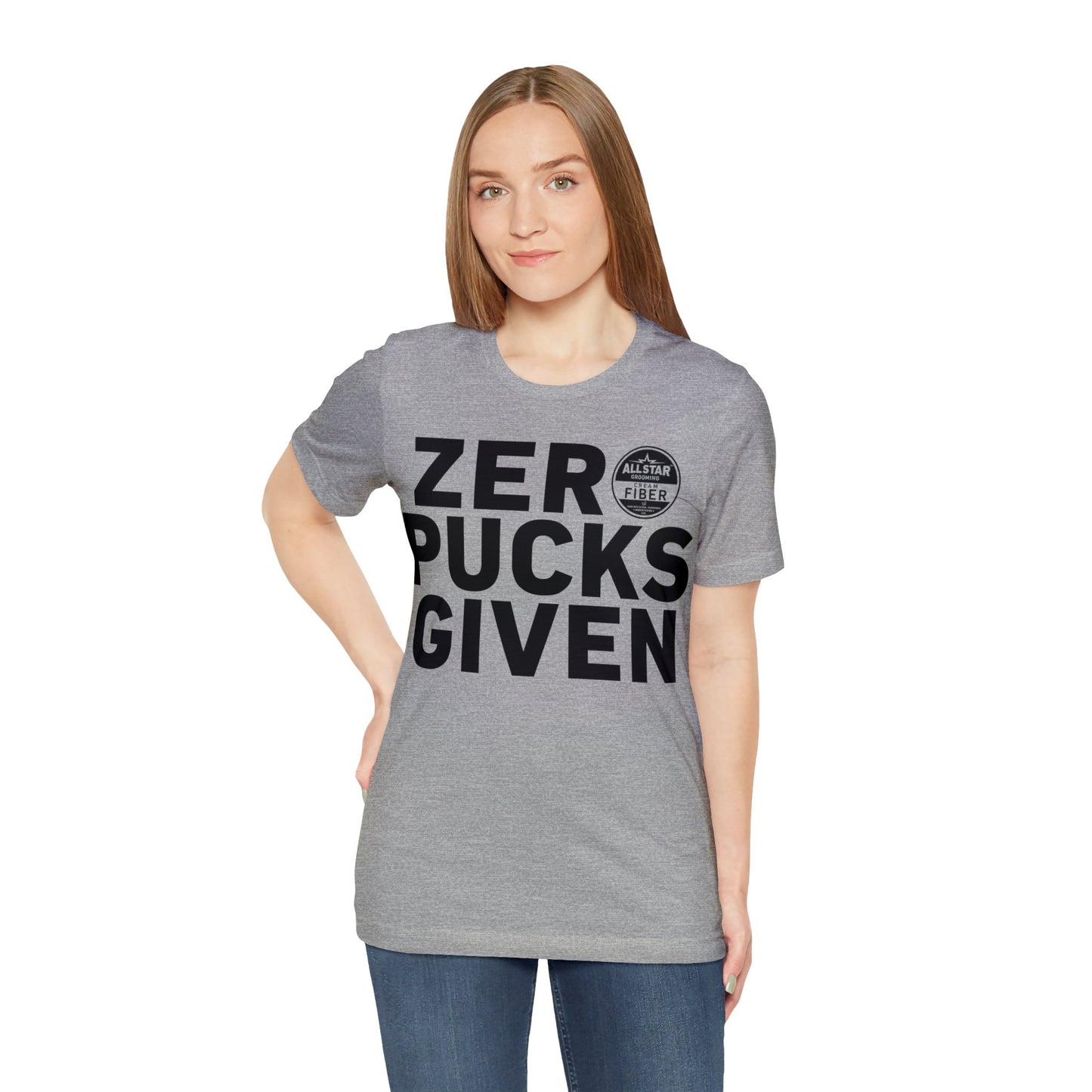 ASG Unisex ZERO PUCKS GIVEN Short Sleeve Tee
