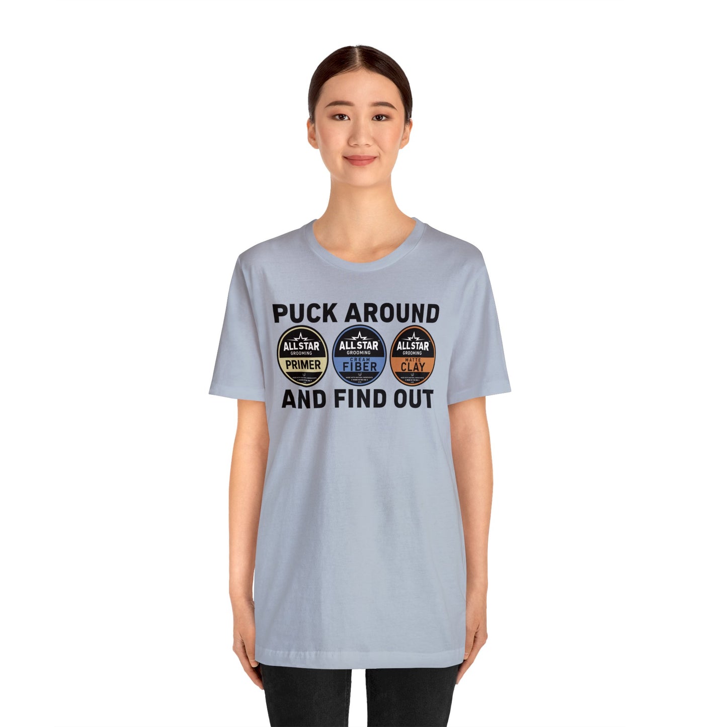 ASG Unisex Jersey Puck Around and Find Out Short Sleeve Tee