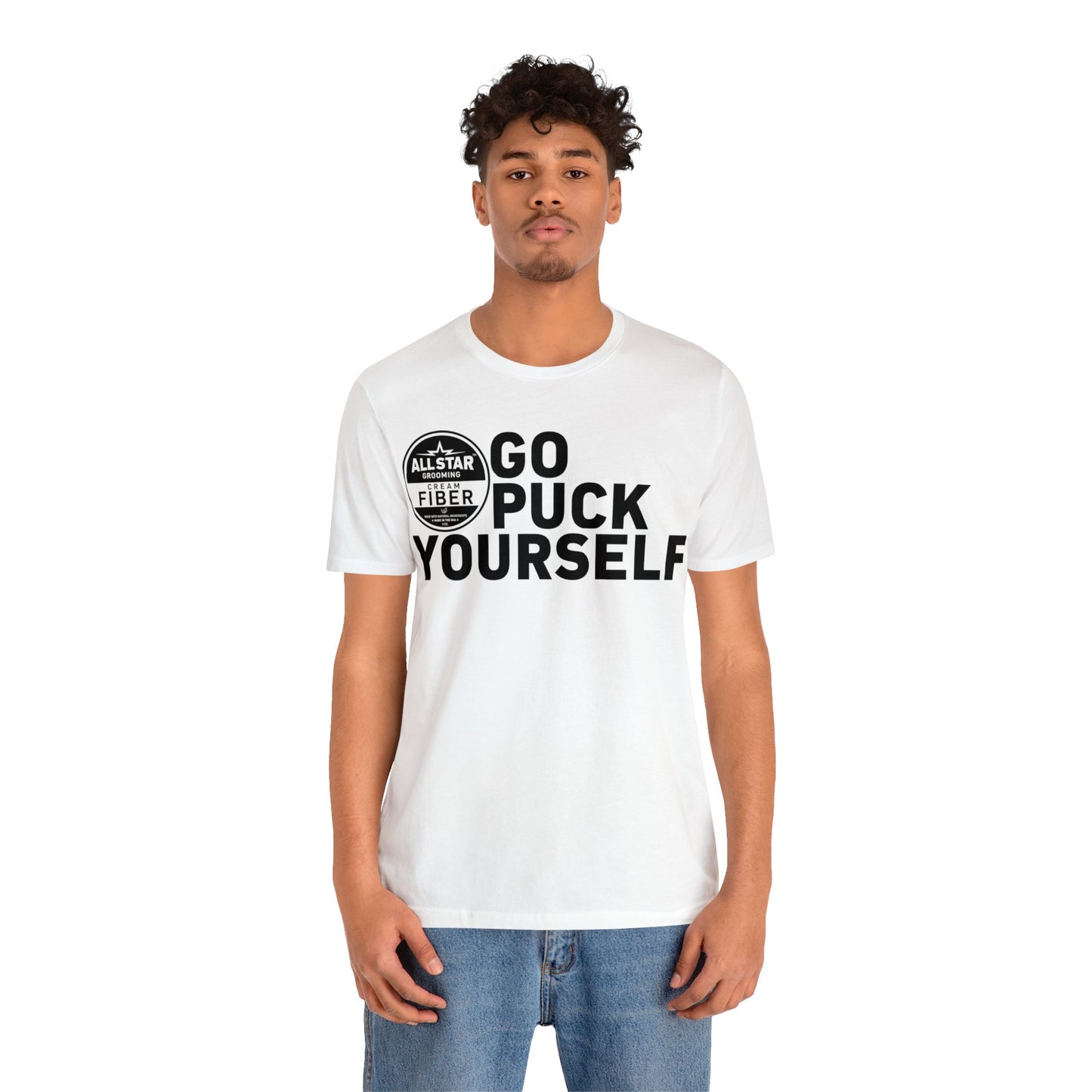 ASG Unisex GO PUCK YOURSELF Short Sleeve Tee
