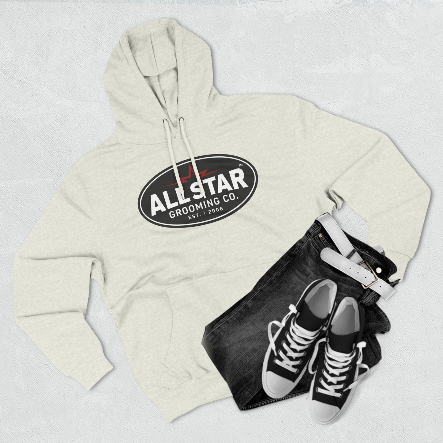 ASG Unisex Vintage Logo Premium Pullover Hoodie