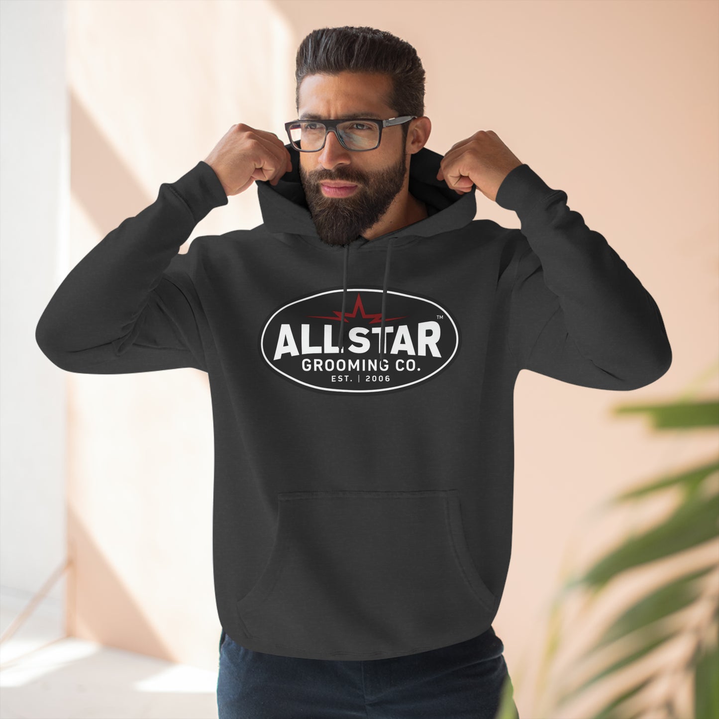 ASG Unisex Vintage Logo Premium Pullover Hoodie