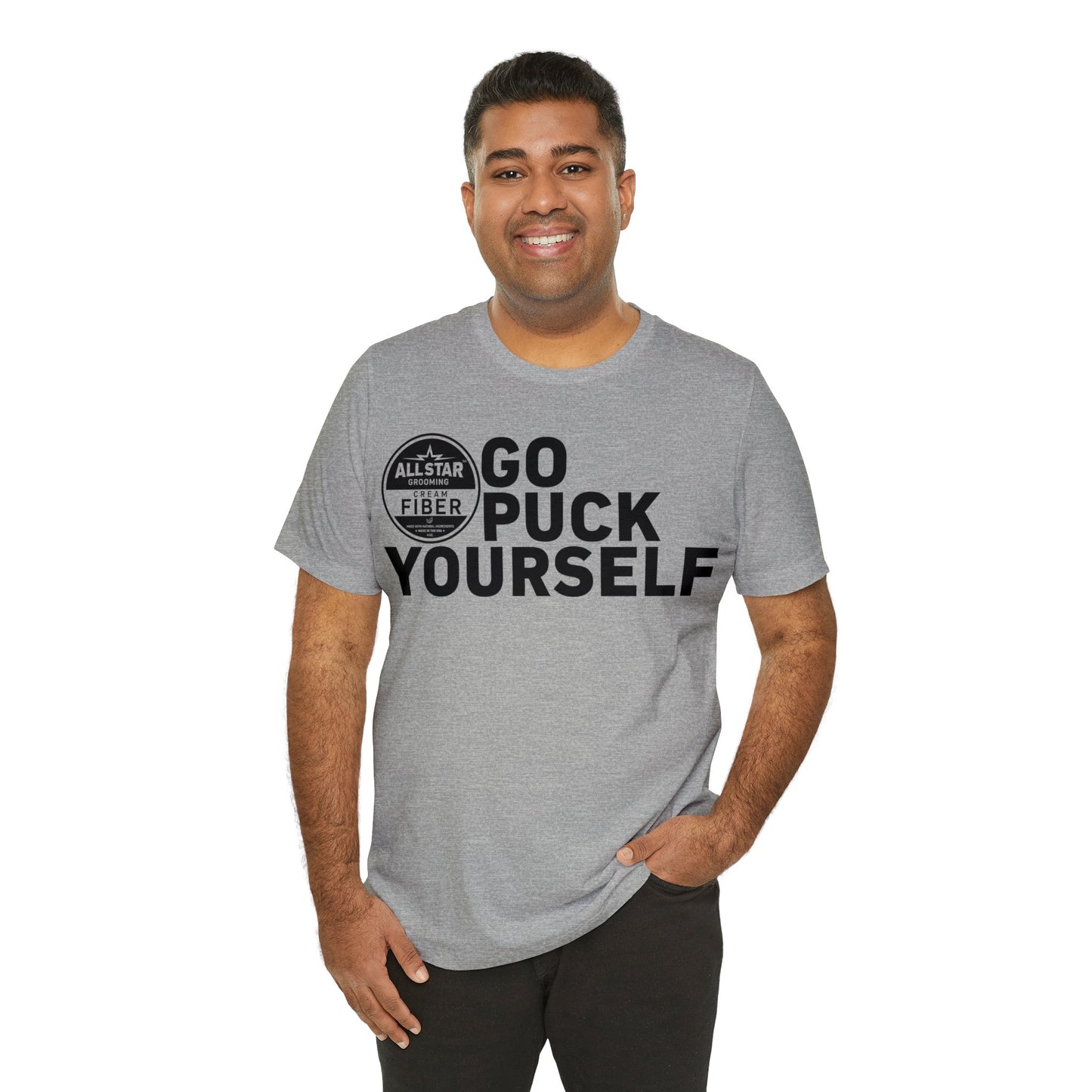 ASG Unisex GO PUCK YOURSELF Short Sleeve Tee