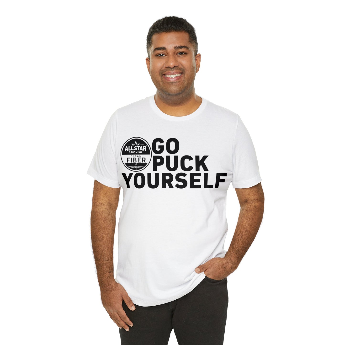 ASG Unisex GO PUCK YOURSELF Short Sleeve Tee