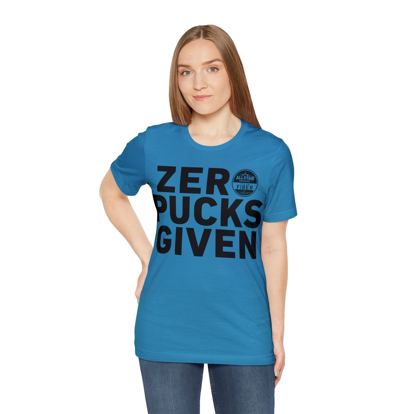 ASG Unisex ZERO PUCKS GIVEN Short Sleeve Tee