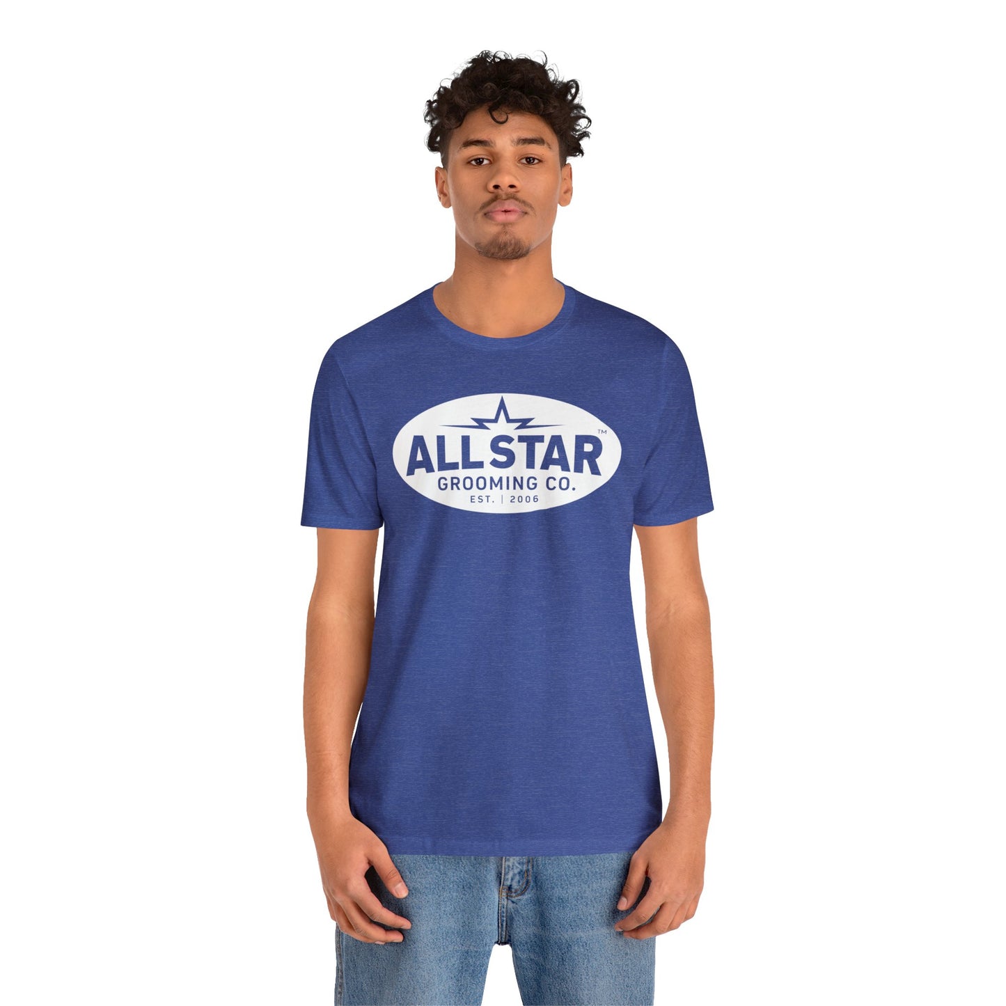 ASG Unisex Jersey Vintage White Oval Short Sleeve Tee