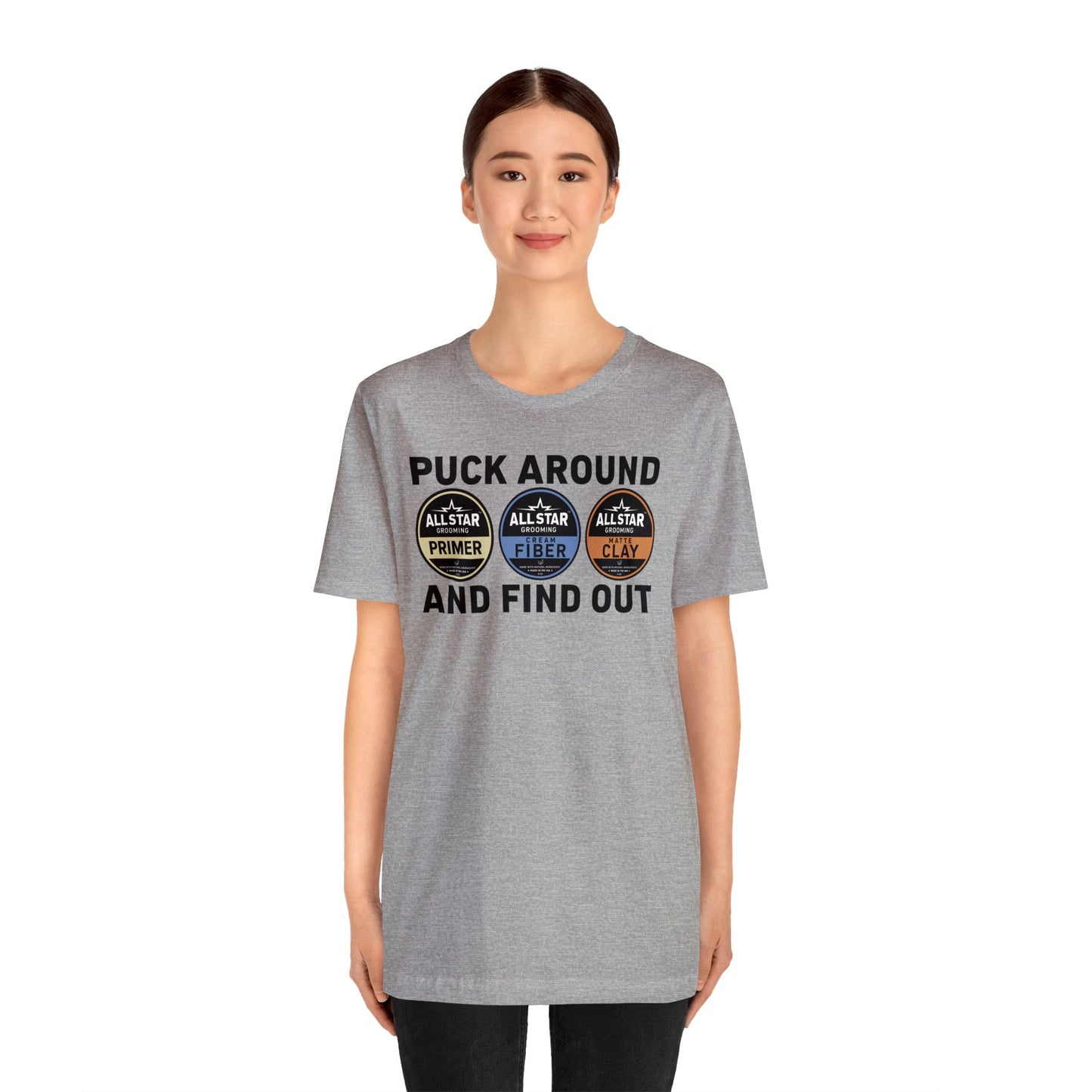 ASG Unisex Jersey Puck Around and Find Out Short Sleeve Tee