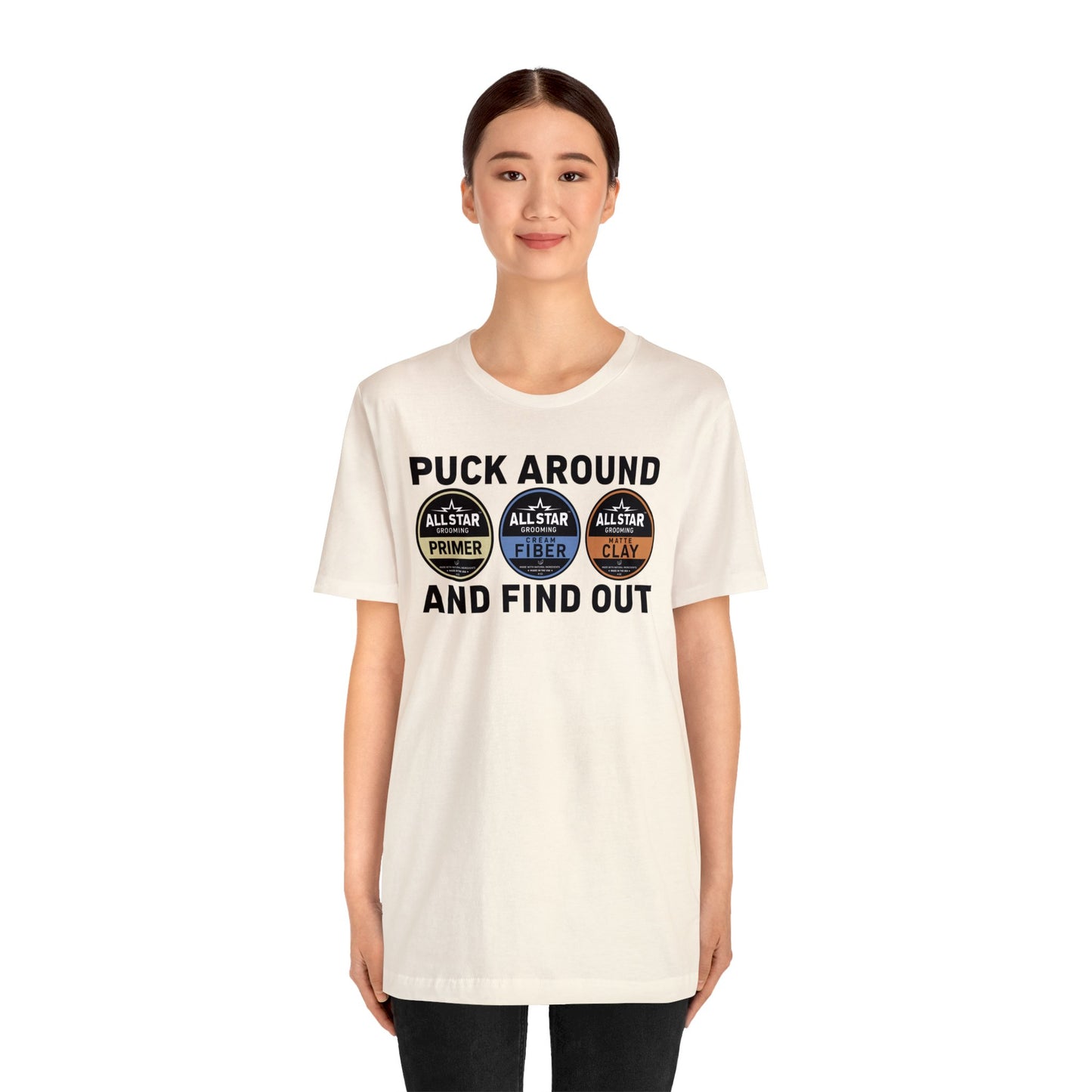 ASG Unisex Jersey Puck Around and Find Out Short Sleeve Tee