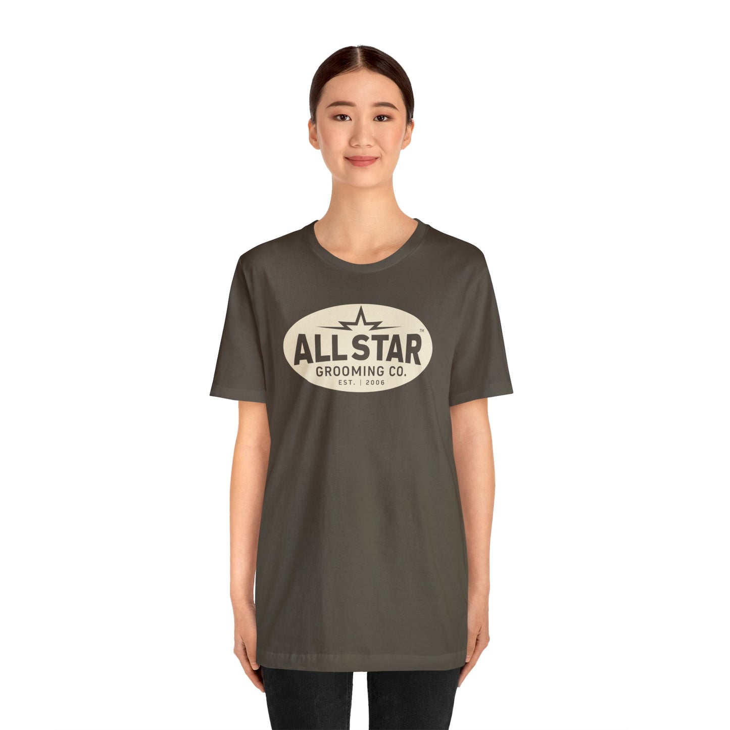 ASG Unisex Jersey Vintage Oval Short Sleeve Tee