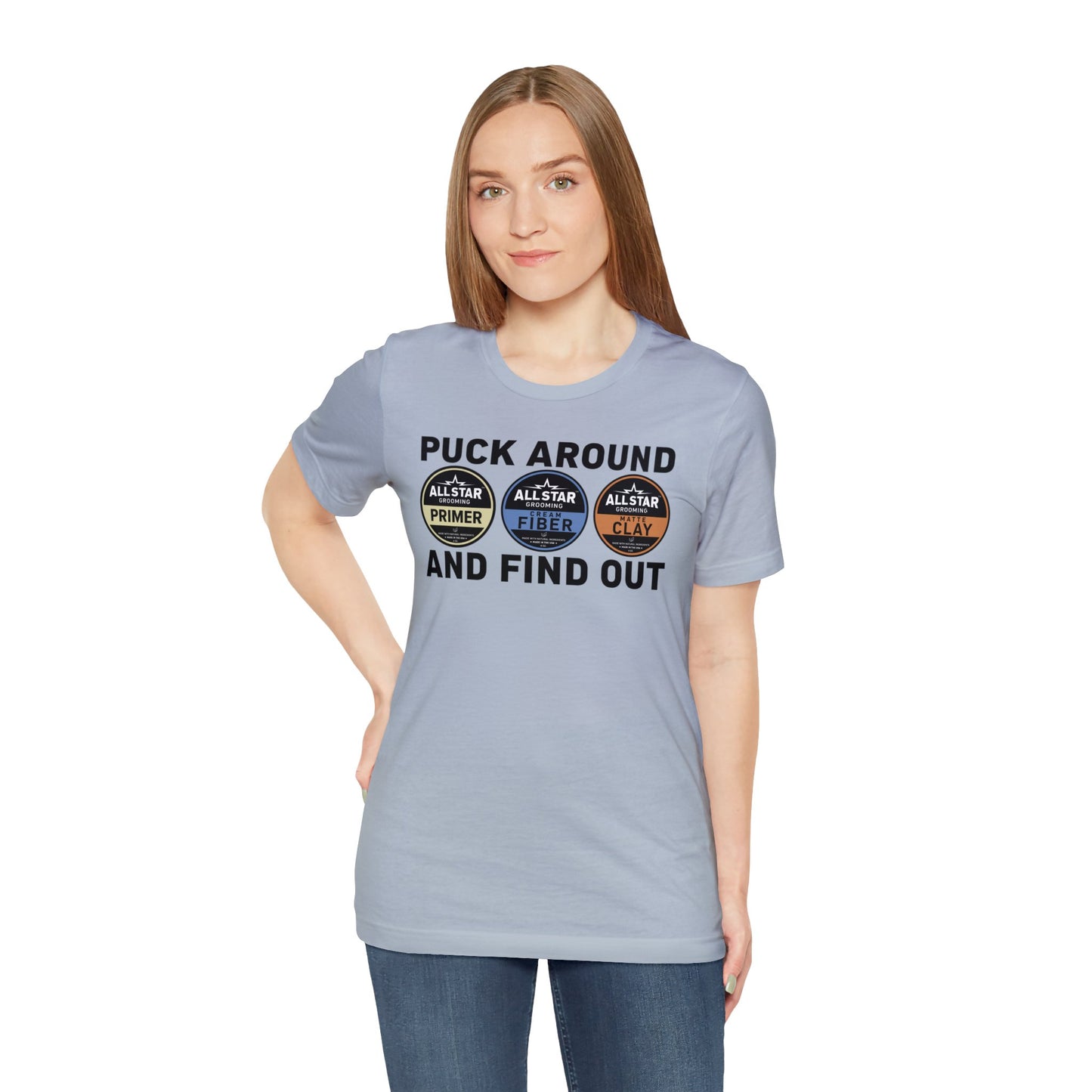 ASG Unisex Jersey Puck Around and Find Out Short Sleeve Tee