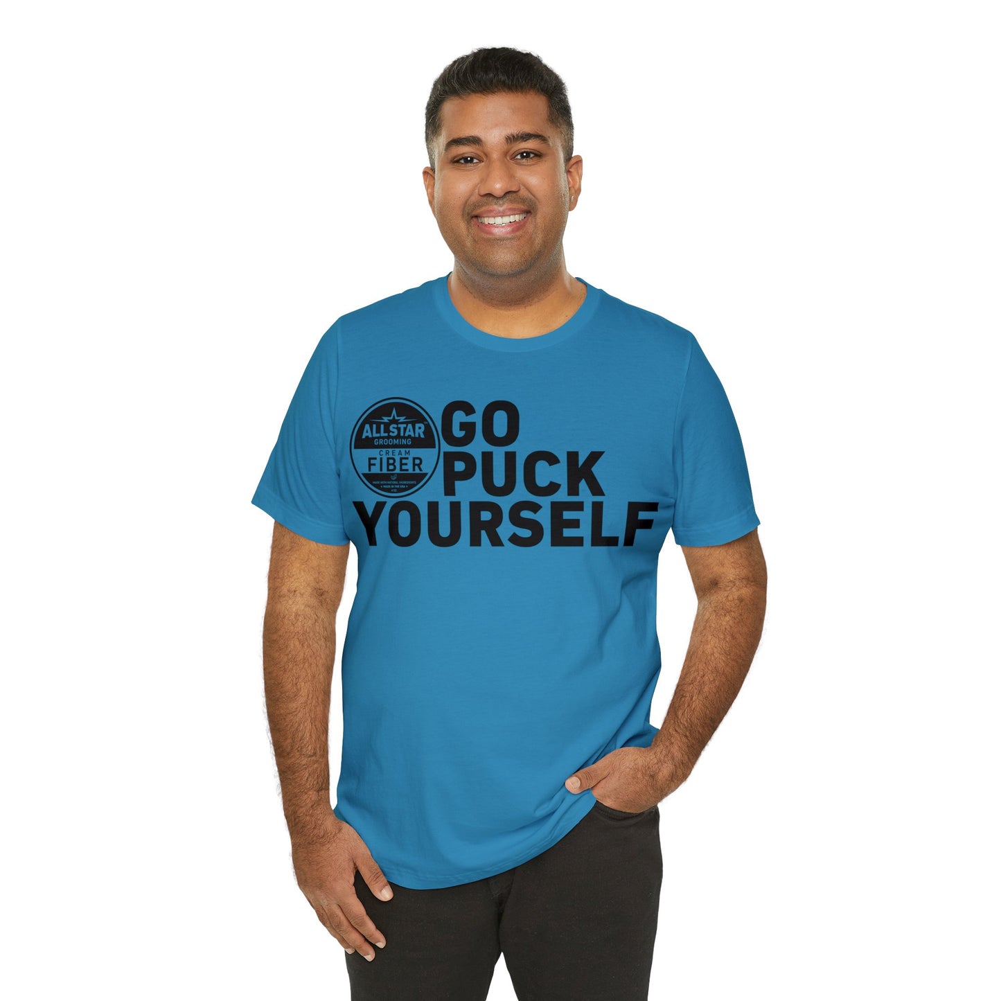 ASG Unisex GO PUCK YOURSELF Short Sleeve Tee