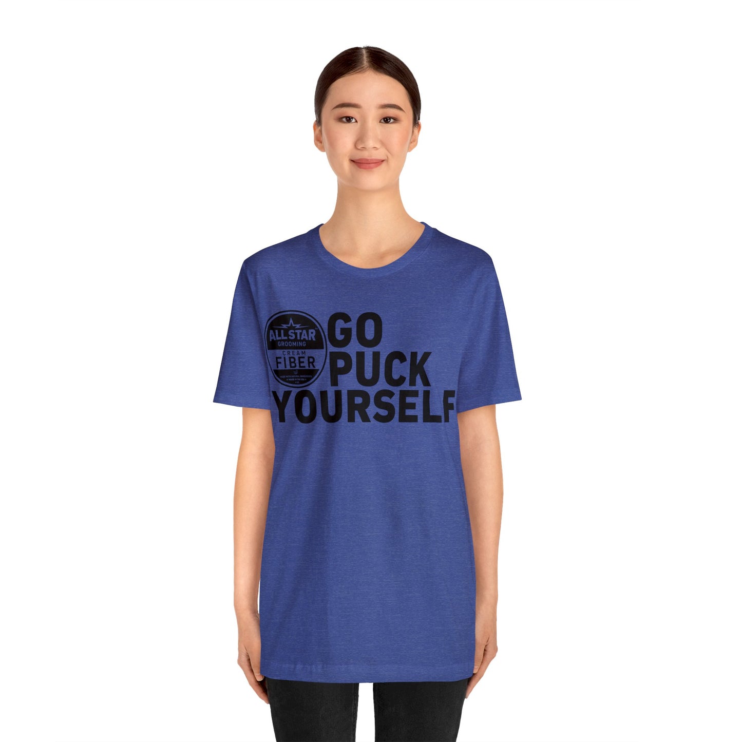 ASG Unisex GO PUCK YOURSELF Short Sleeve Tee