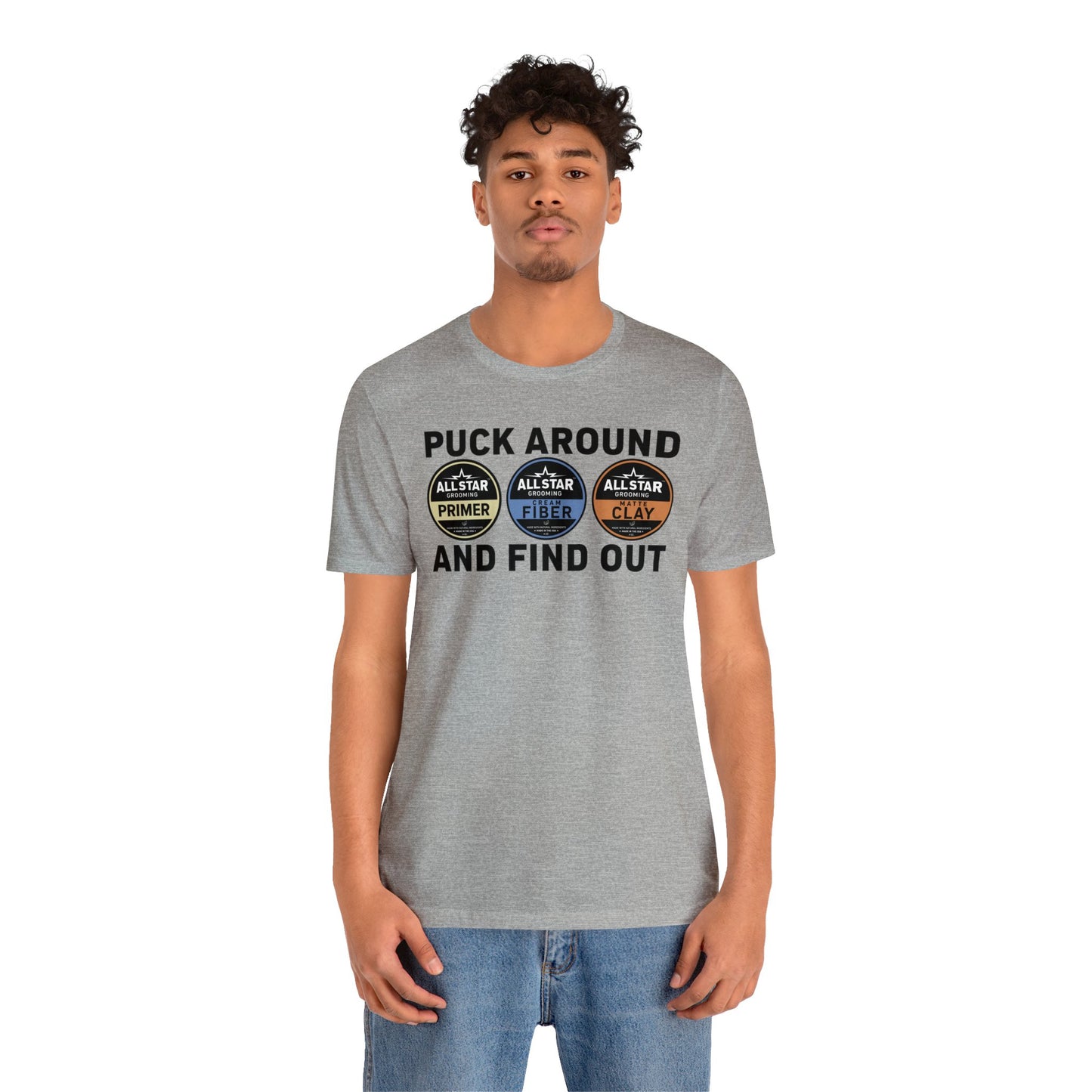 ASG Unisex Jersey Puck Around and Find Out Short Sleeve Tee