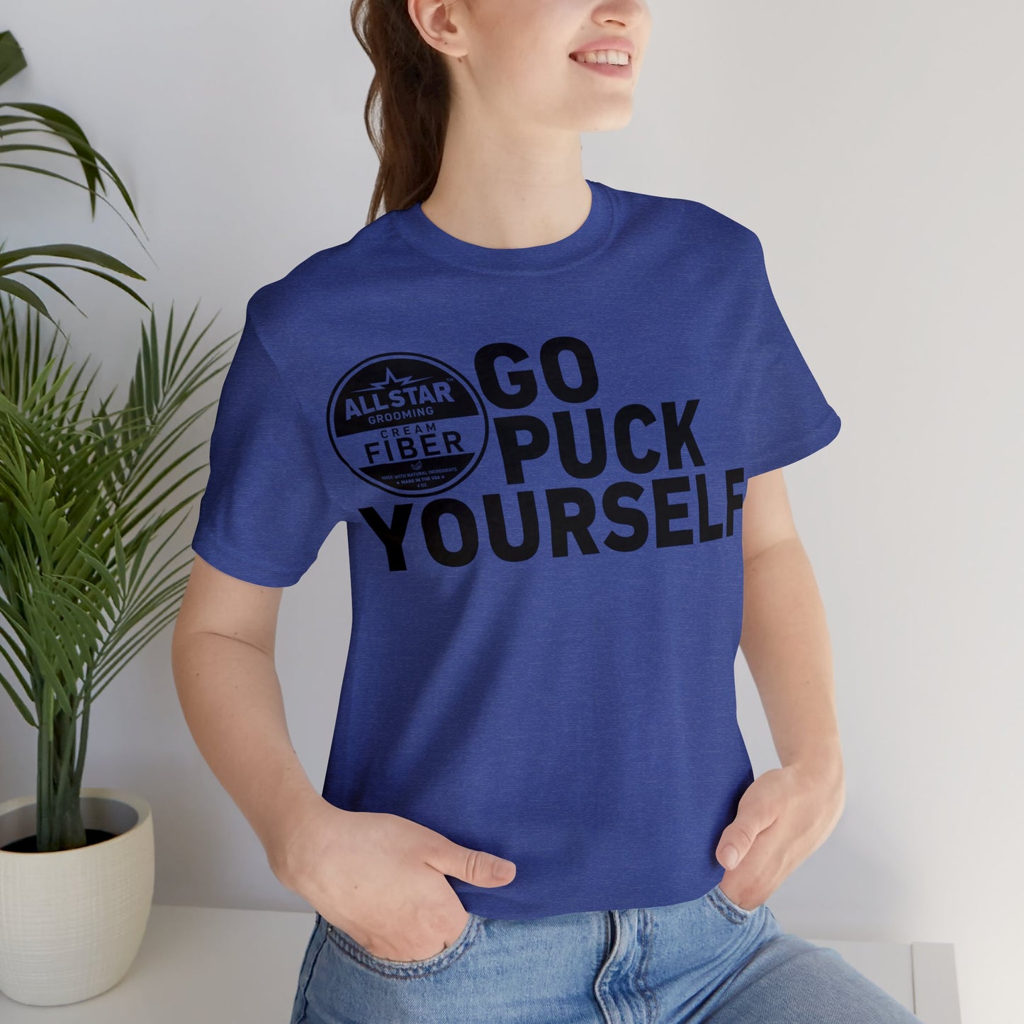 ASG Unisex GO PUCK YOURSELF Short Sleeve Tee