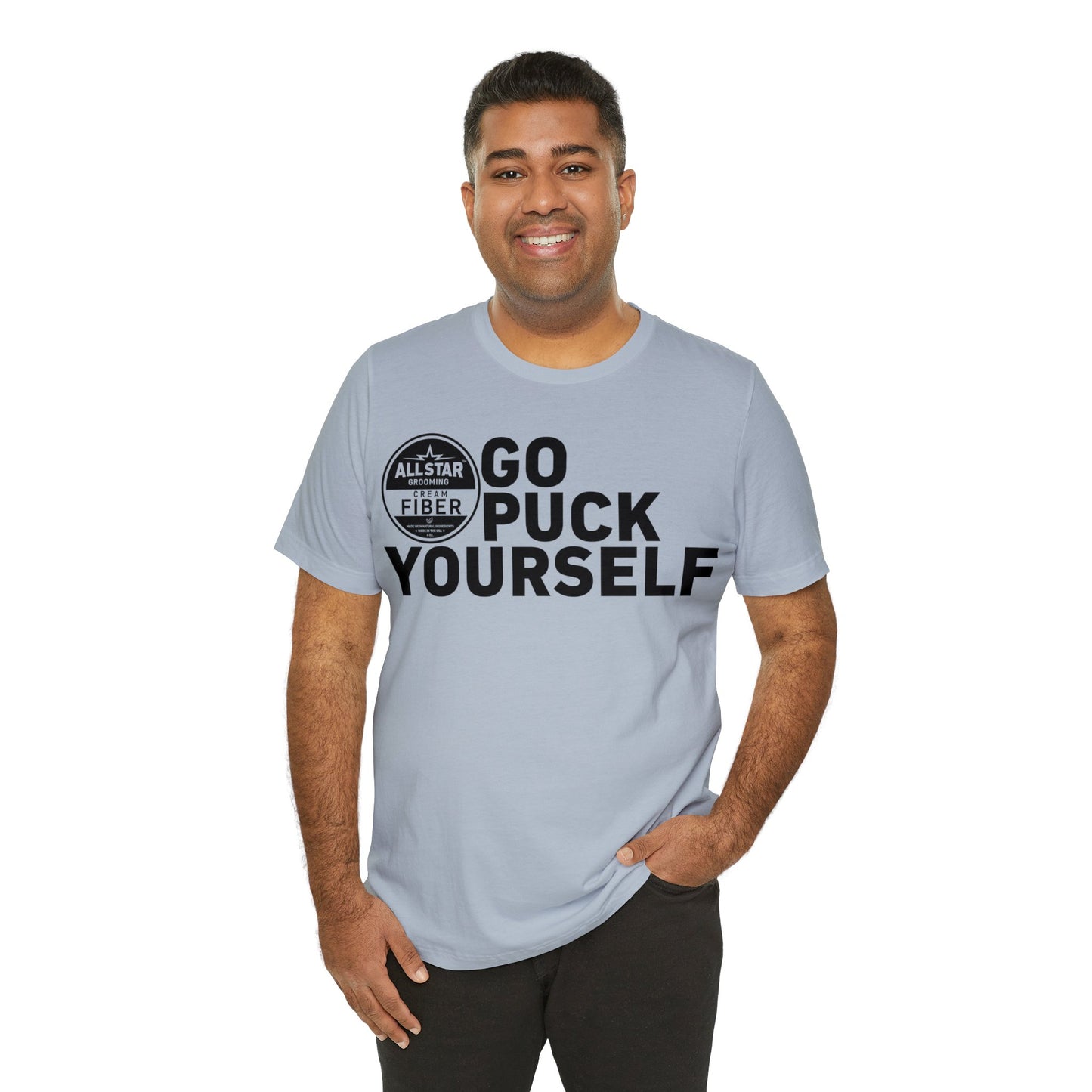 ASG Unisex GO PUCK YOURSELF Short Sleeve Tee