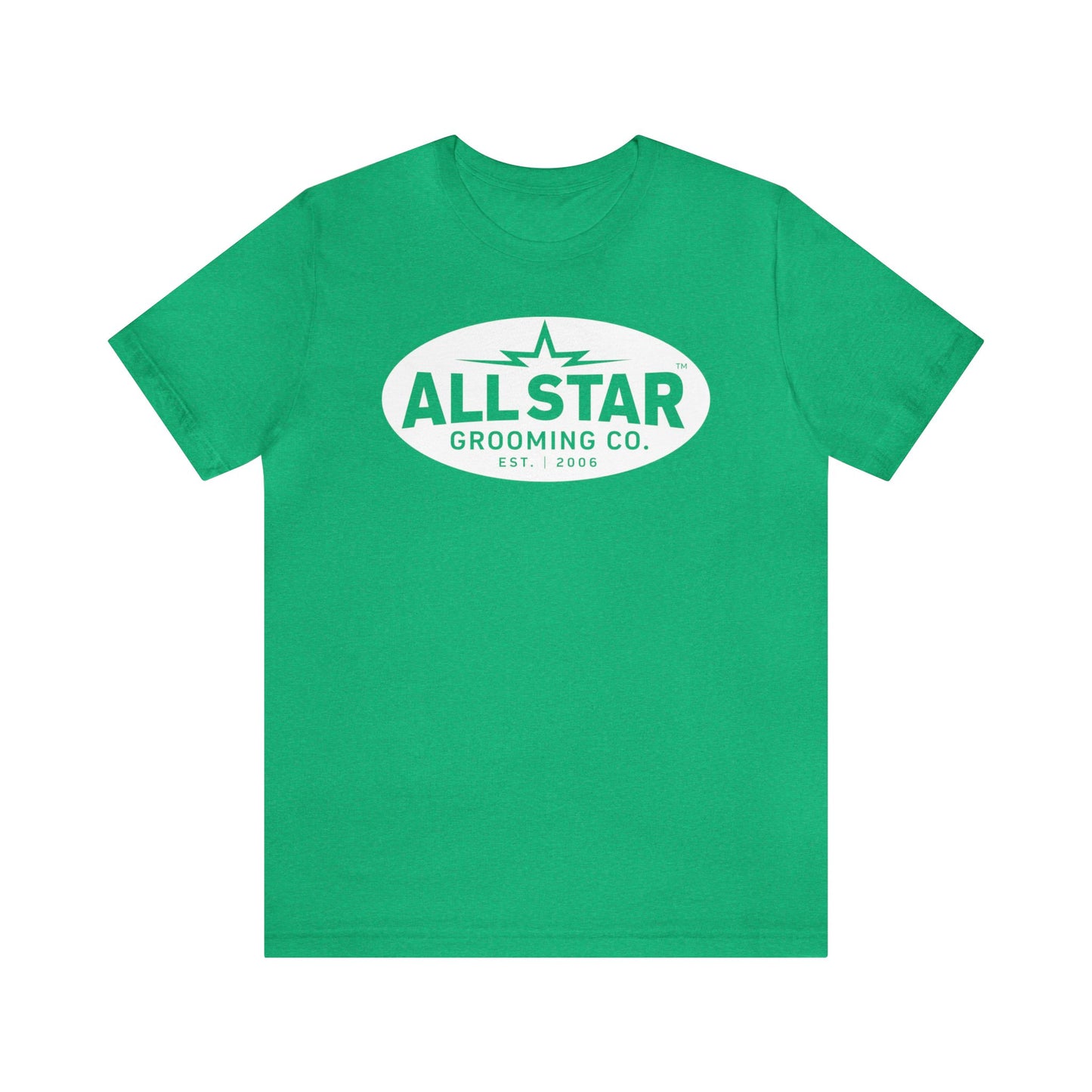 ASG Unisex Jersey Vintage White Oval Short Sleeve Tee