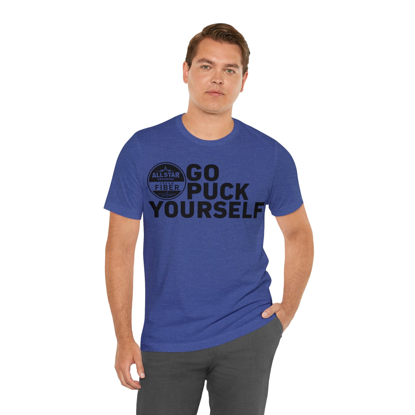 ASG Unisex GO PUCK YOURSELF Short Sleeve Tee