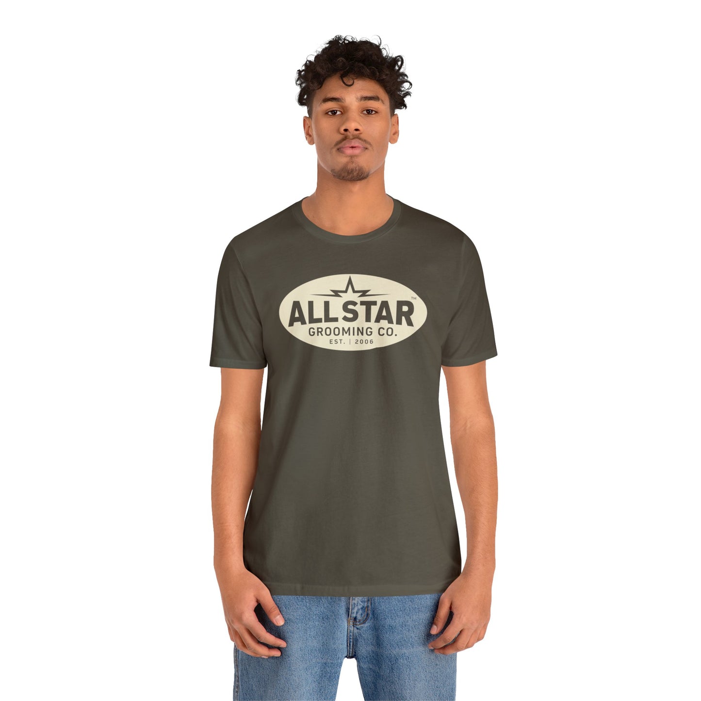 ASG Unisex Jersey Vintage Oval Short Sleeve Tee