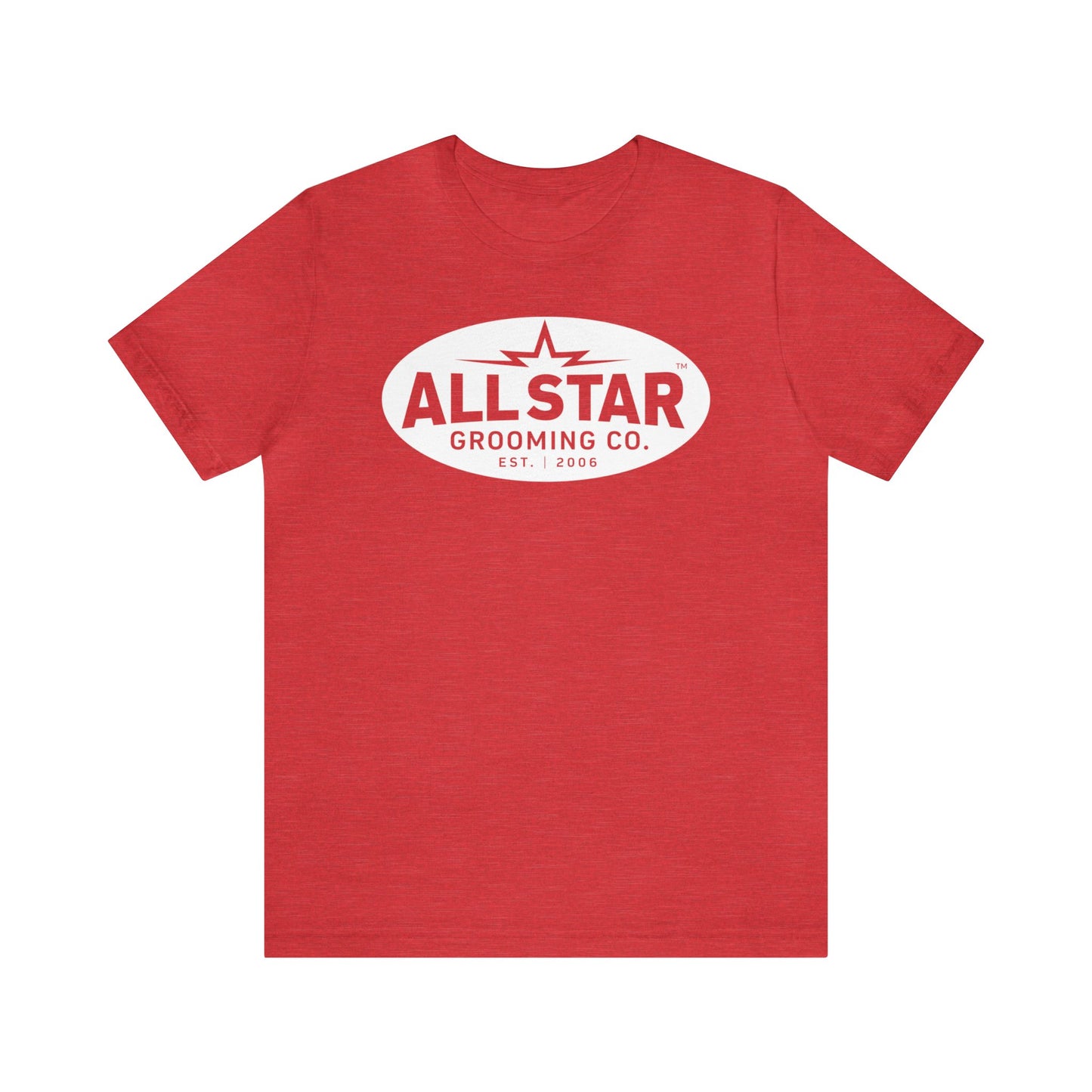 ASG Unisex Jersey Vintage White Oval Short Sleeve Tee
