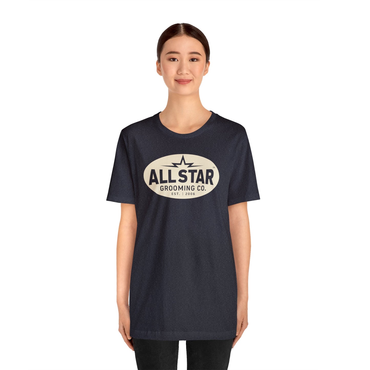 ASG Unisex Jersey Vintage Oval Short Sleeve Tee