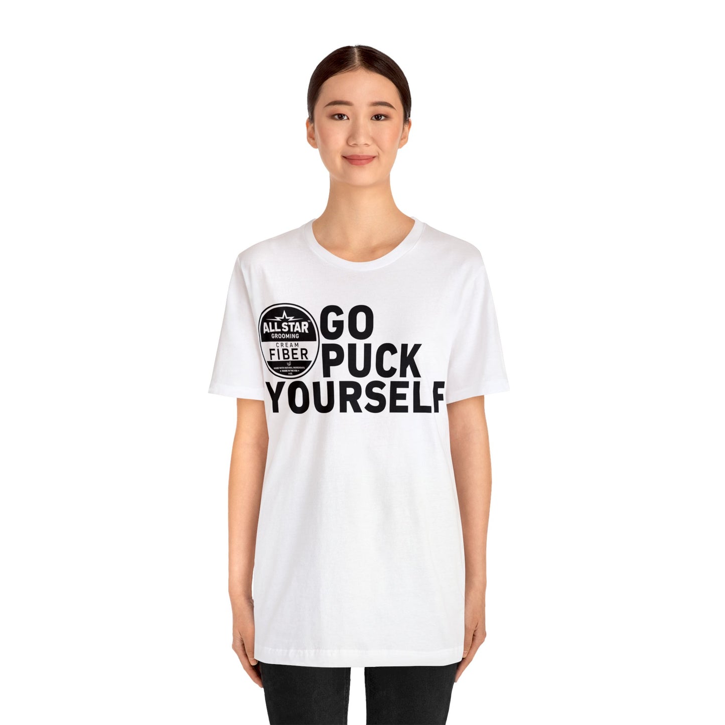ASG Unisex GO PUCK YOURSELF Short Sleeve Tee