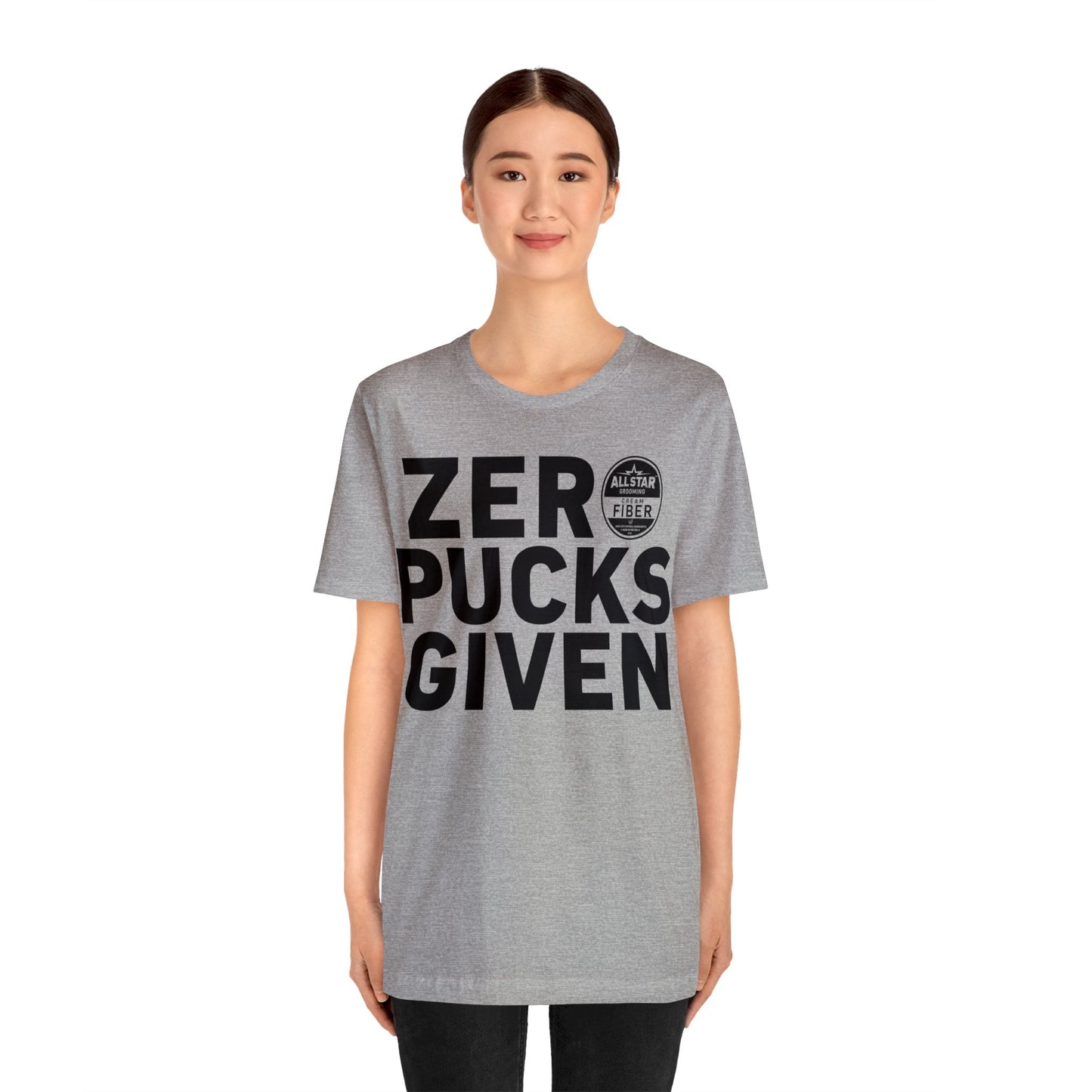 ASG Unisex ZERO PUCKS GIVEN Short Sleeve Tee