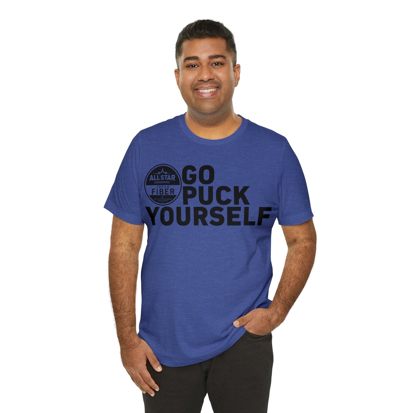ASG Unisex GO PUCK YOURSELF Short Sleeve Tee