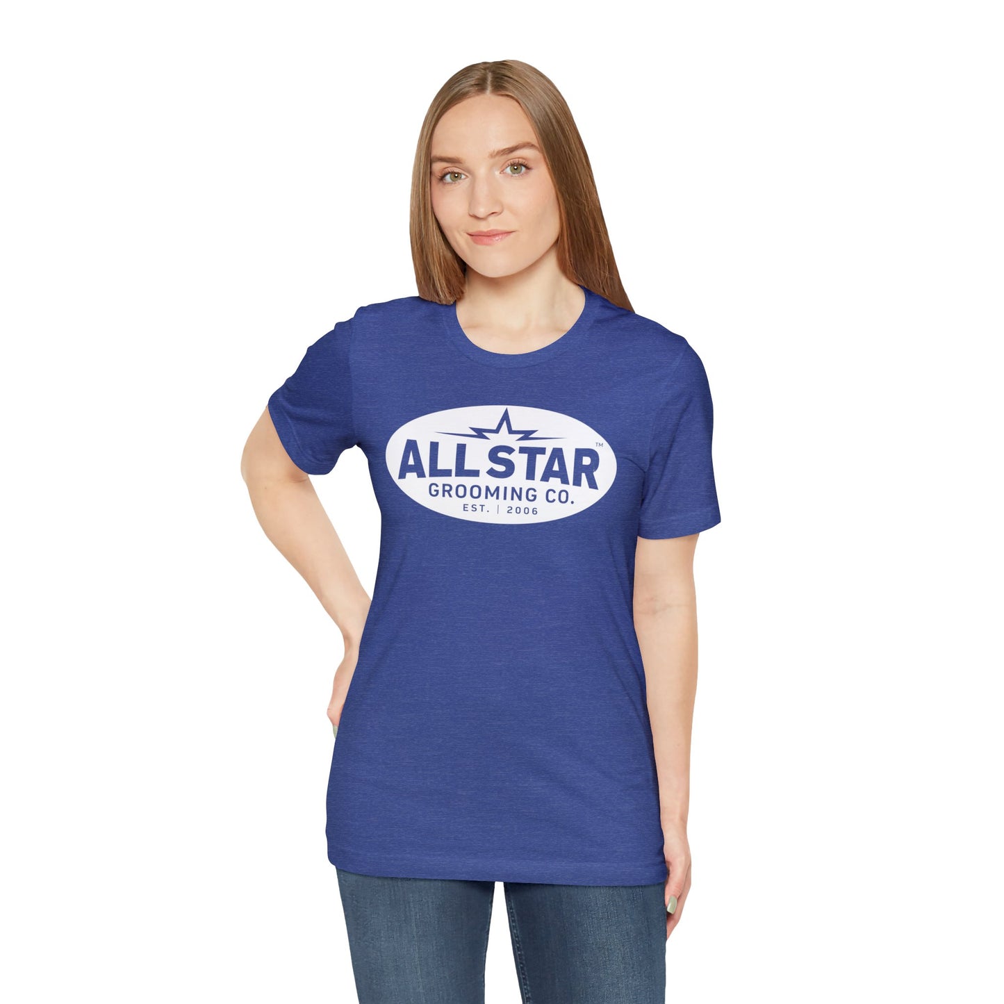 ASG Unisex Jersey Vintage White Oval Short Sleeve Tee