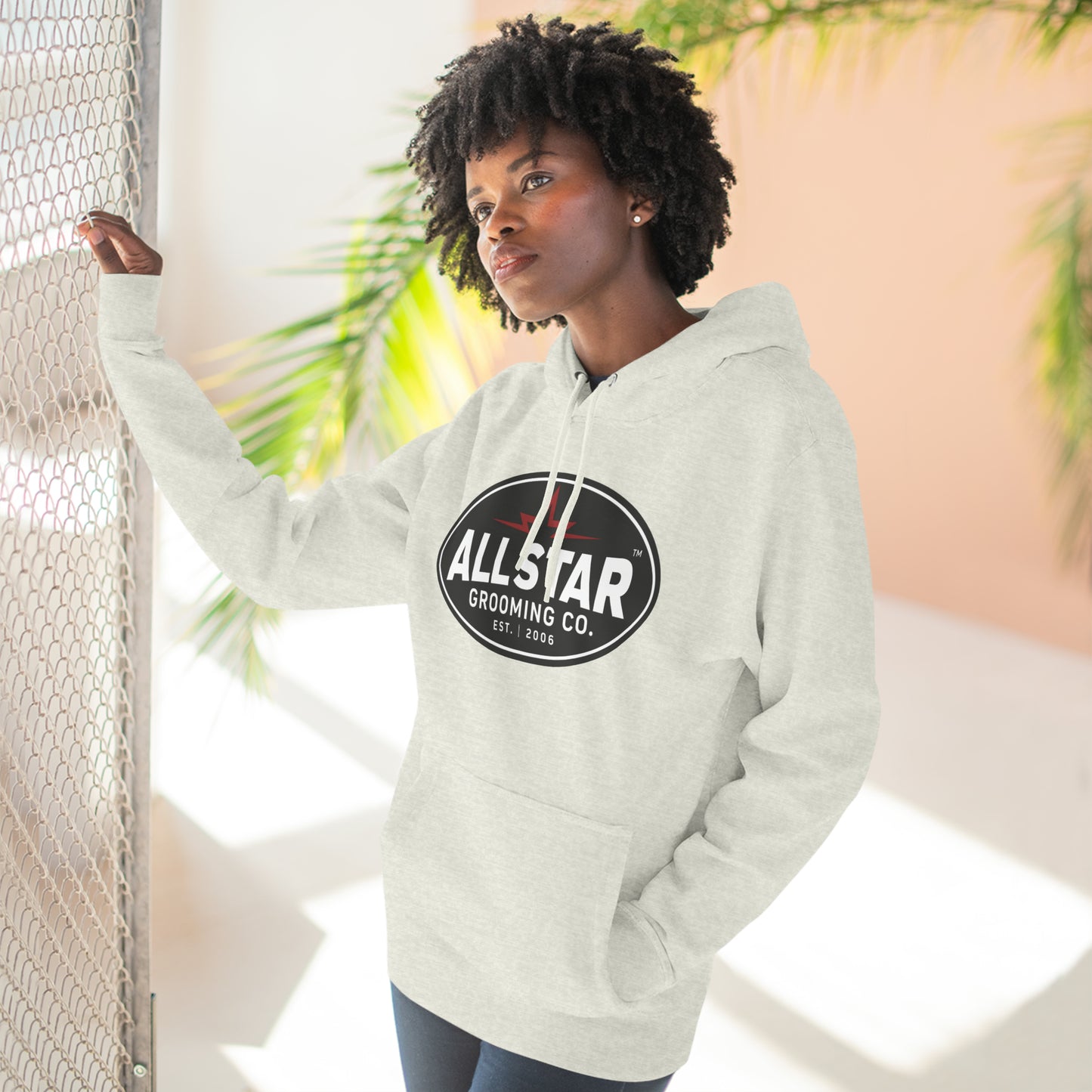 ASG Unisex Vintage Logo Premium Pullover Hoodie