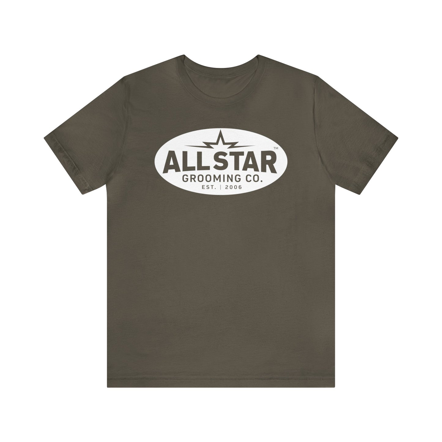 ASG Unisex Jersey Vintage White Oval Short Sleeve Tee