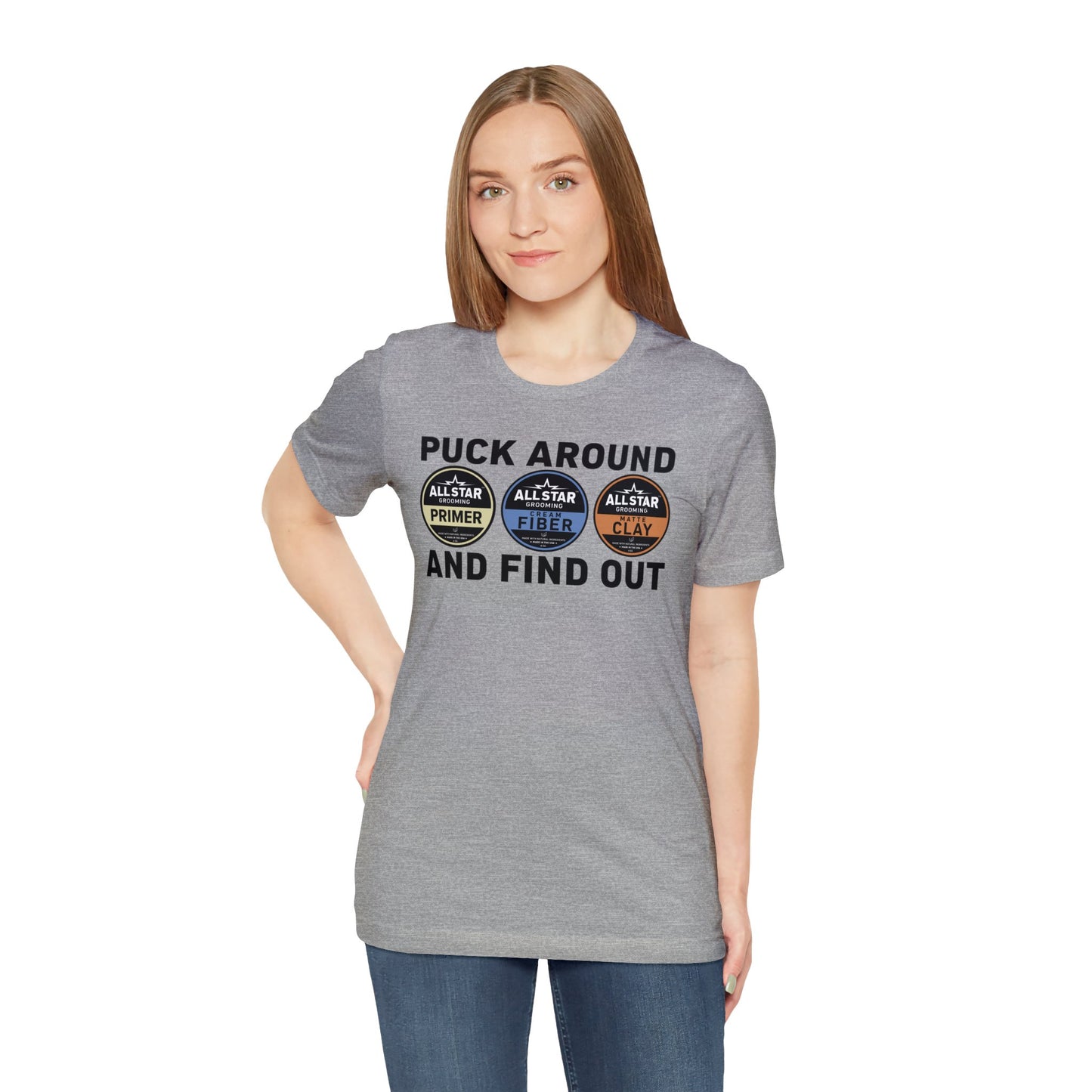 ASG Unisex Jersey Puck Around and Find Out Short Sleeve Tee