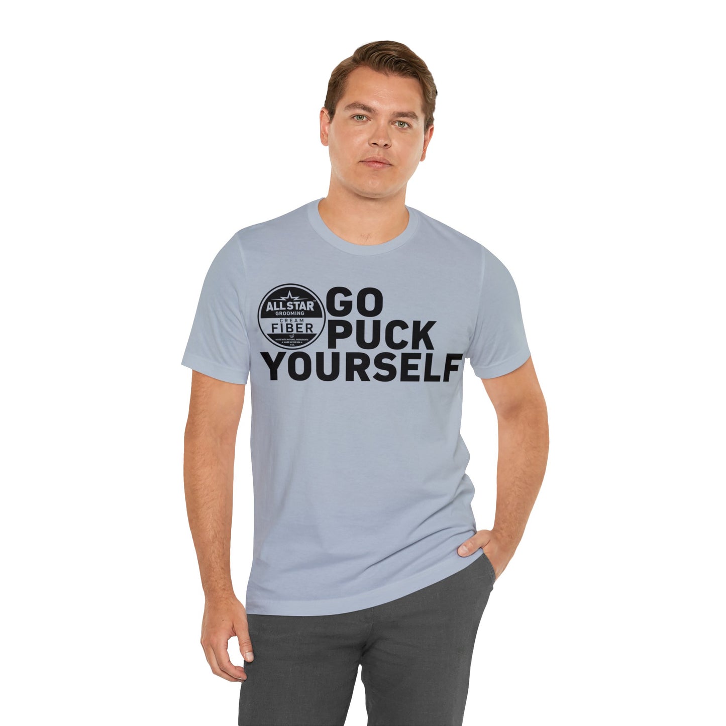 ASG Unisex GO PUCK YOURSELF Short Sleeve Tee