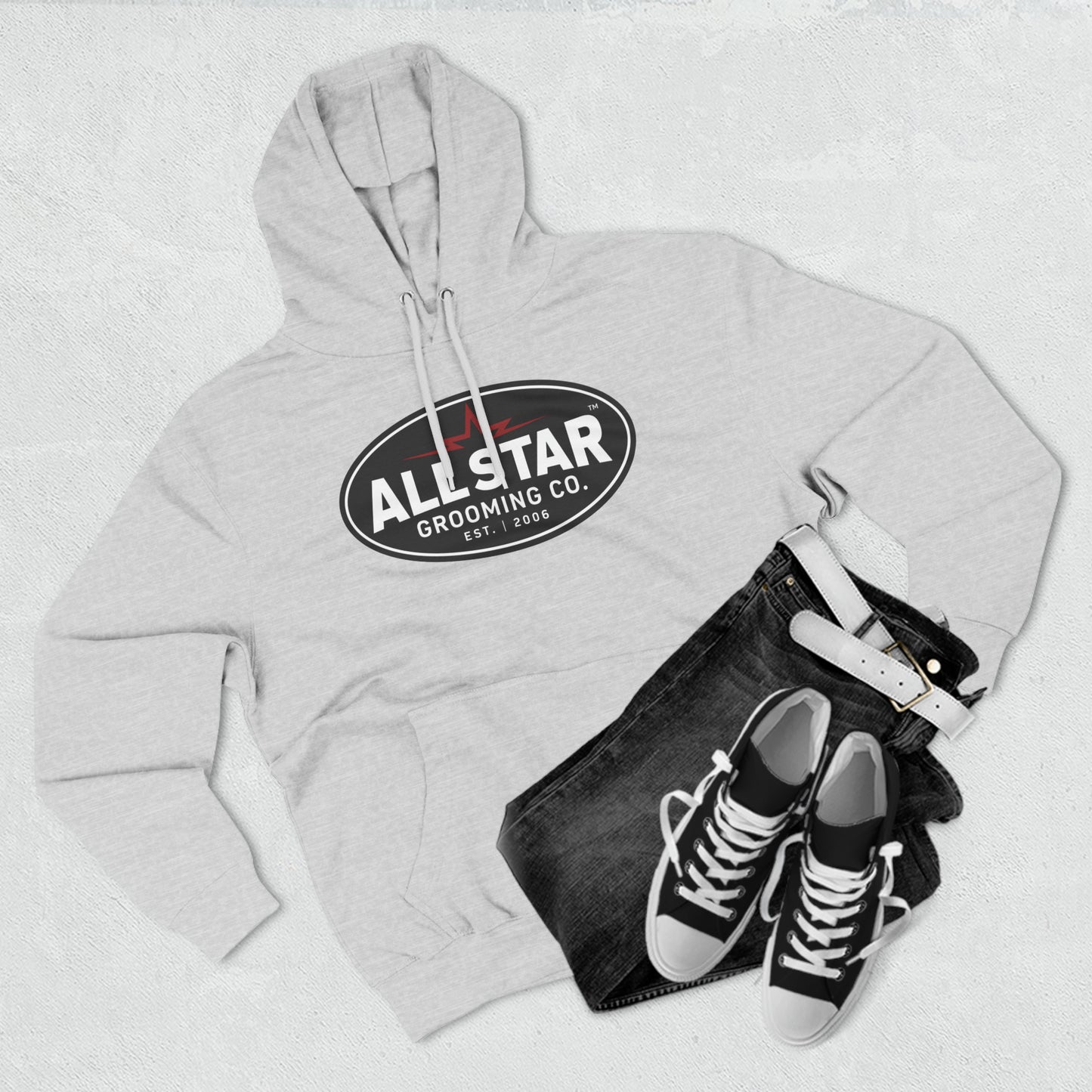 ASG Unisex Vintage Logo Premium Pullover Hoodie