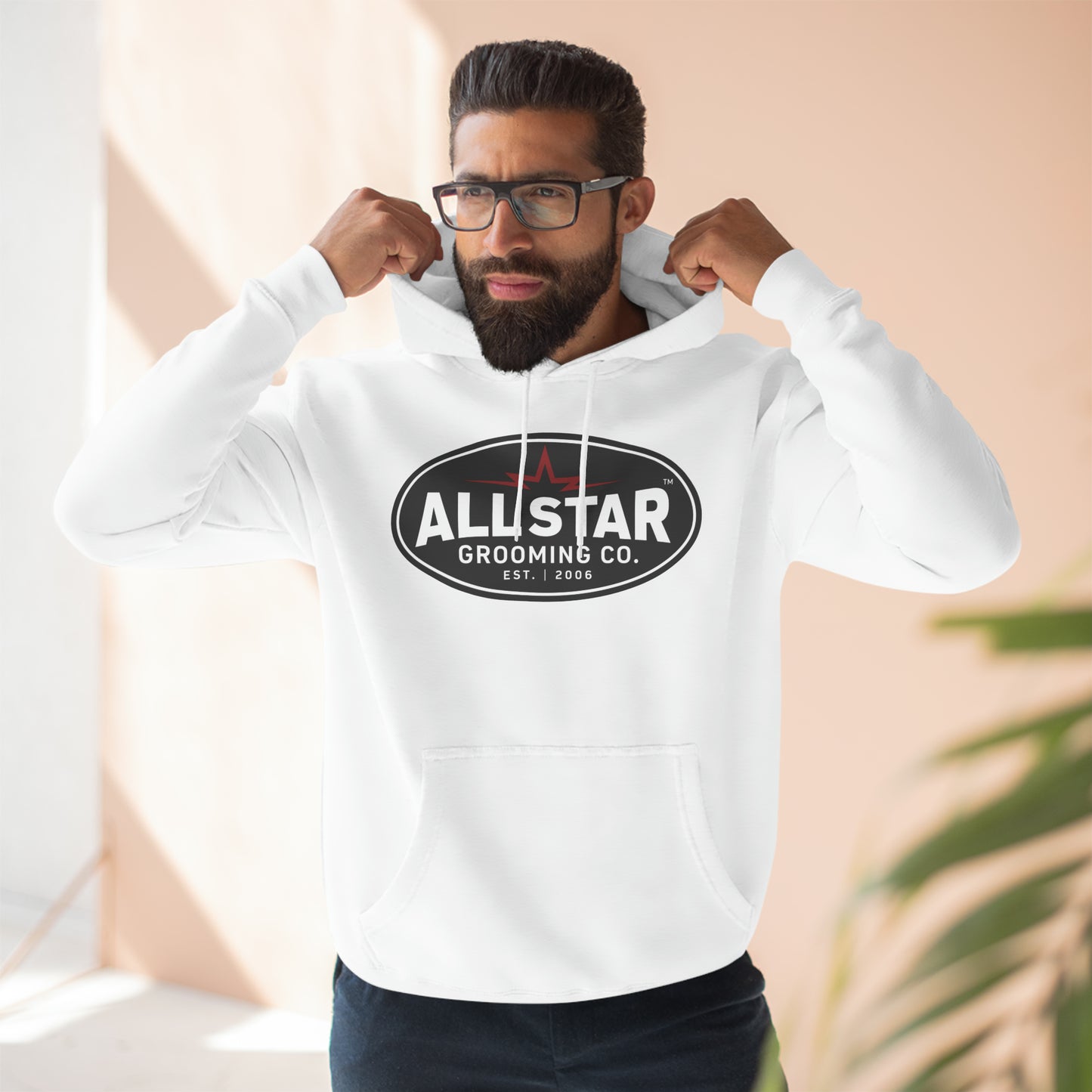 ASG Unisex Vintage Logo Premium Pullover Hoodie