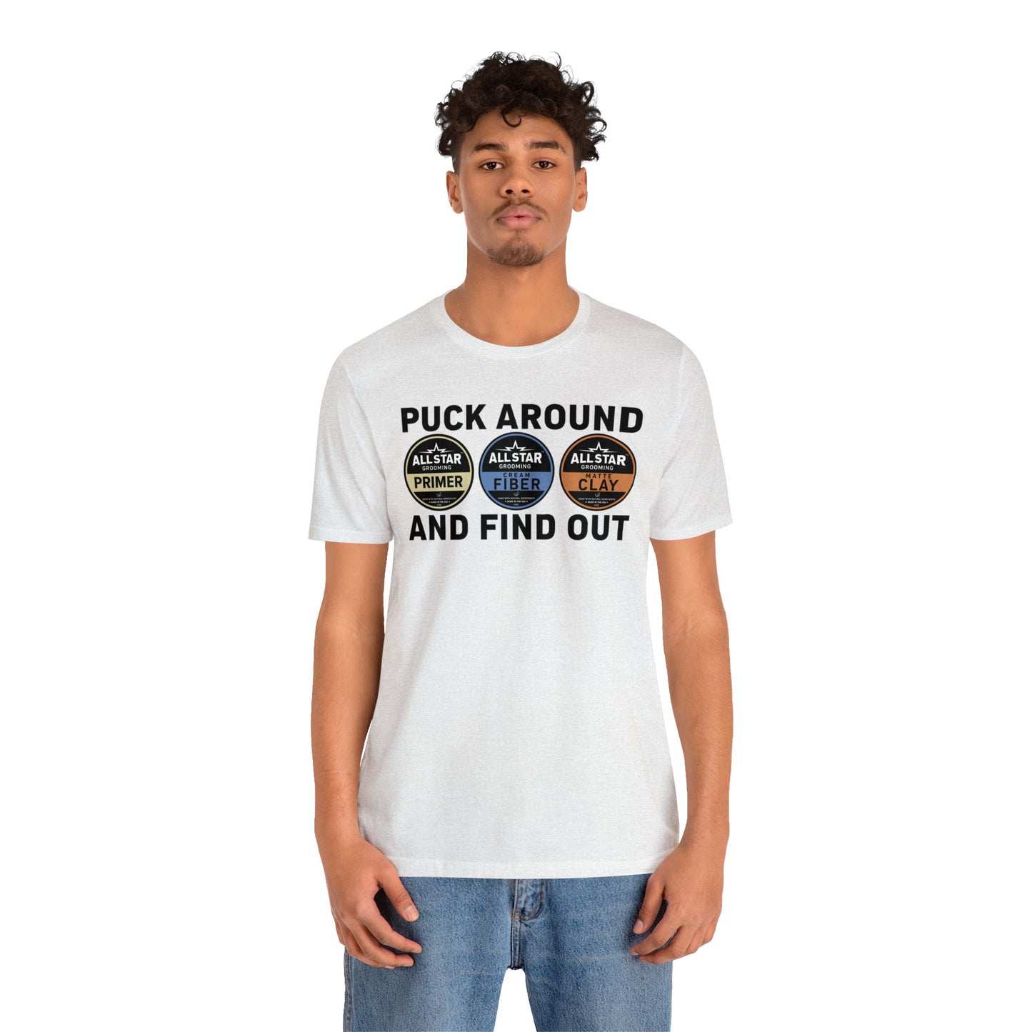 ASG Unisex Jersey Puck Around and Find Out Short Sleeve Tee