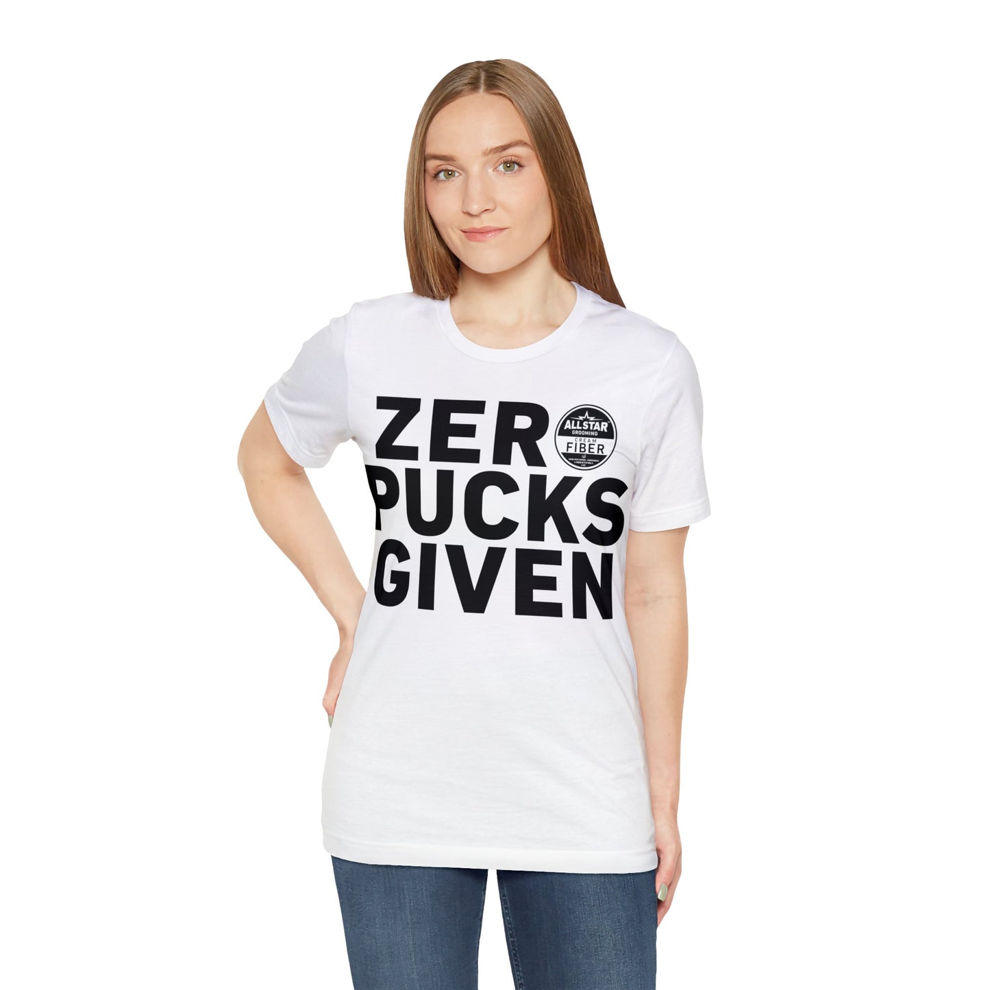 ASG Unisex ZERO PUCKS GIVEN Short Sleeve Tee