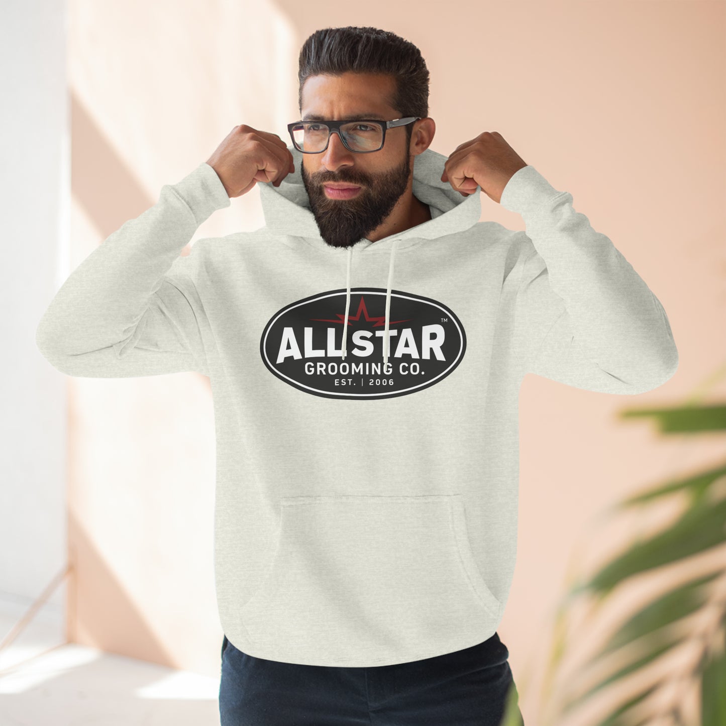 ASG Unisex Vintage Logo Premium Pullover Hoodie