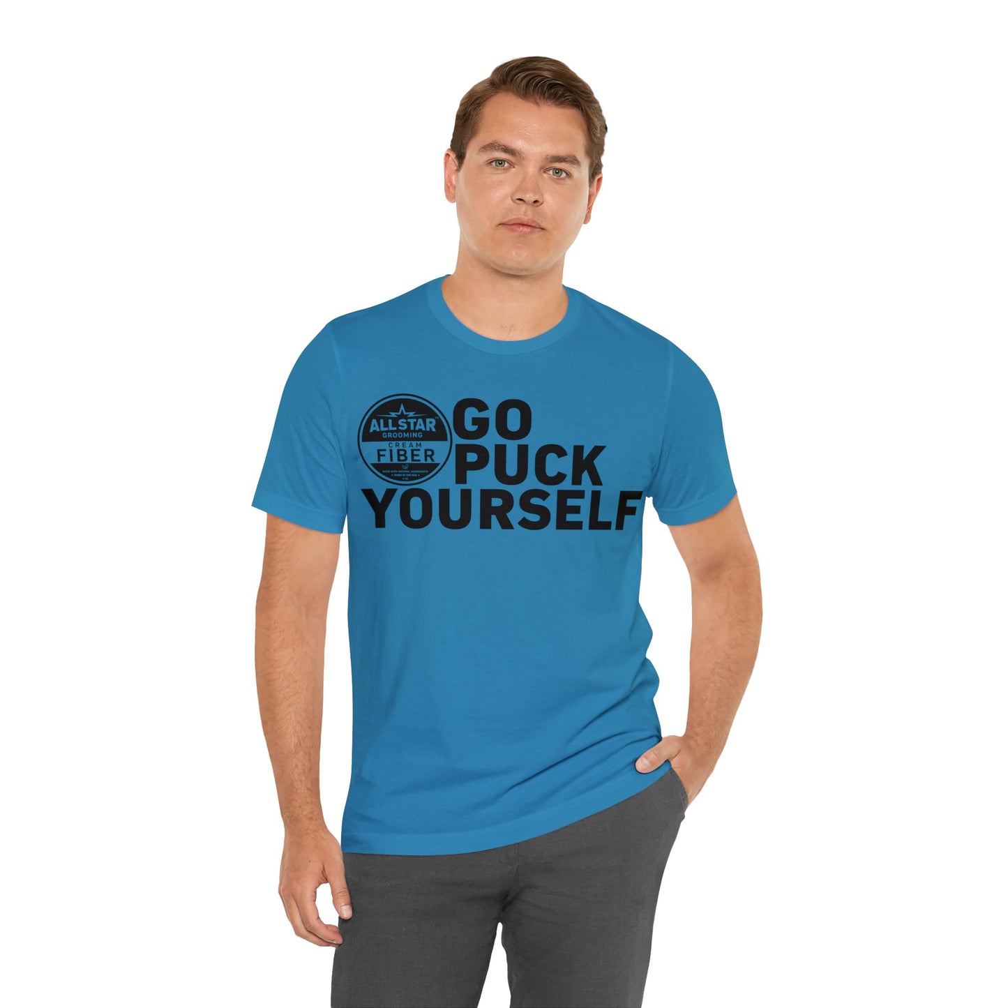 ASG Unisex GO PUCK YOURSELF Short Sleeve Tee