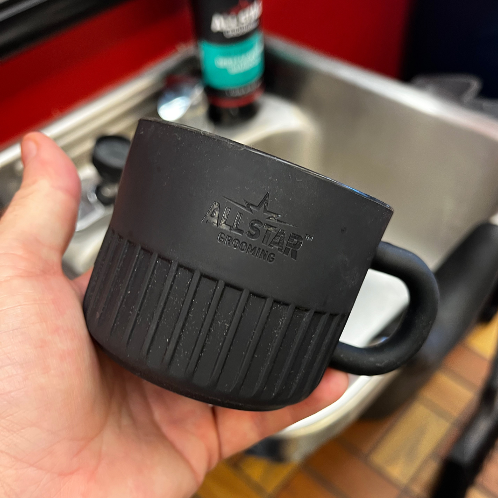 Shave Mug, Black Silicon