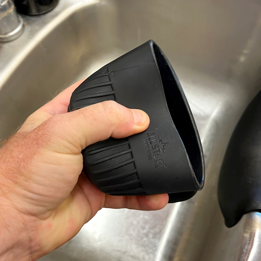 Shave Mug, Black Silicon
