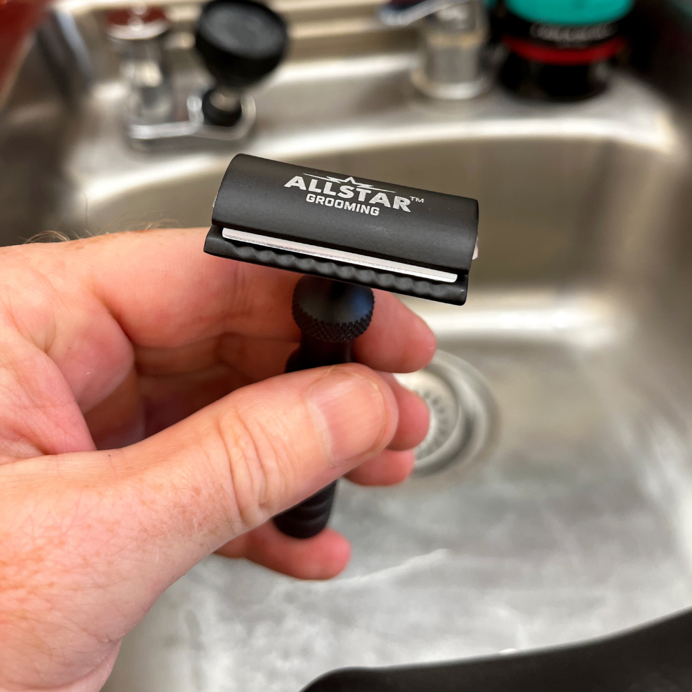 Safety Razor, Matte Black Metal