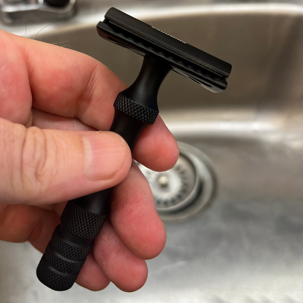 Safety Razor, Matte Black Metal
