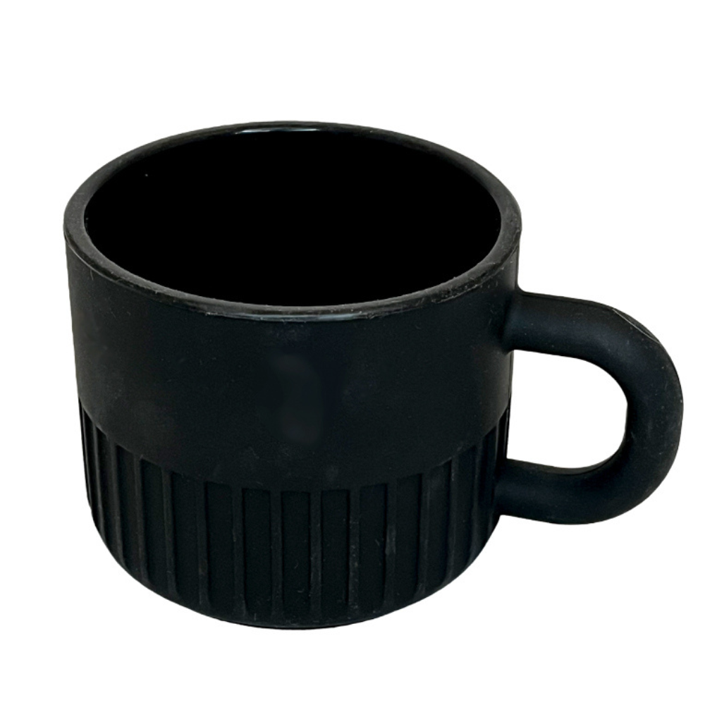 Shave Mug, Black Silicon
