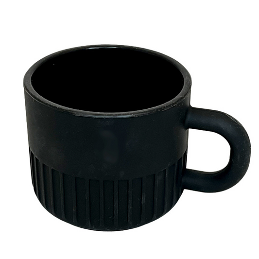 Shave Mug, Black Silicon