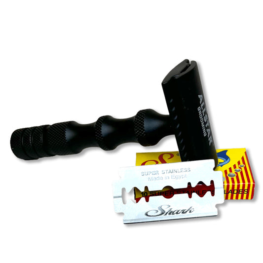 Safety Razor, Matte Black Metal